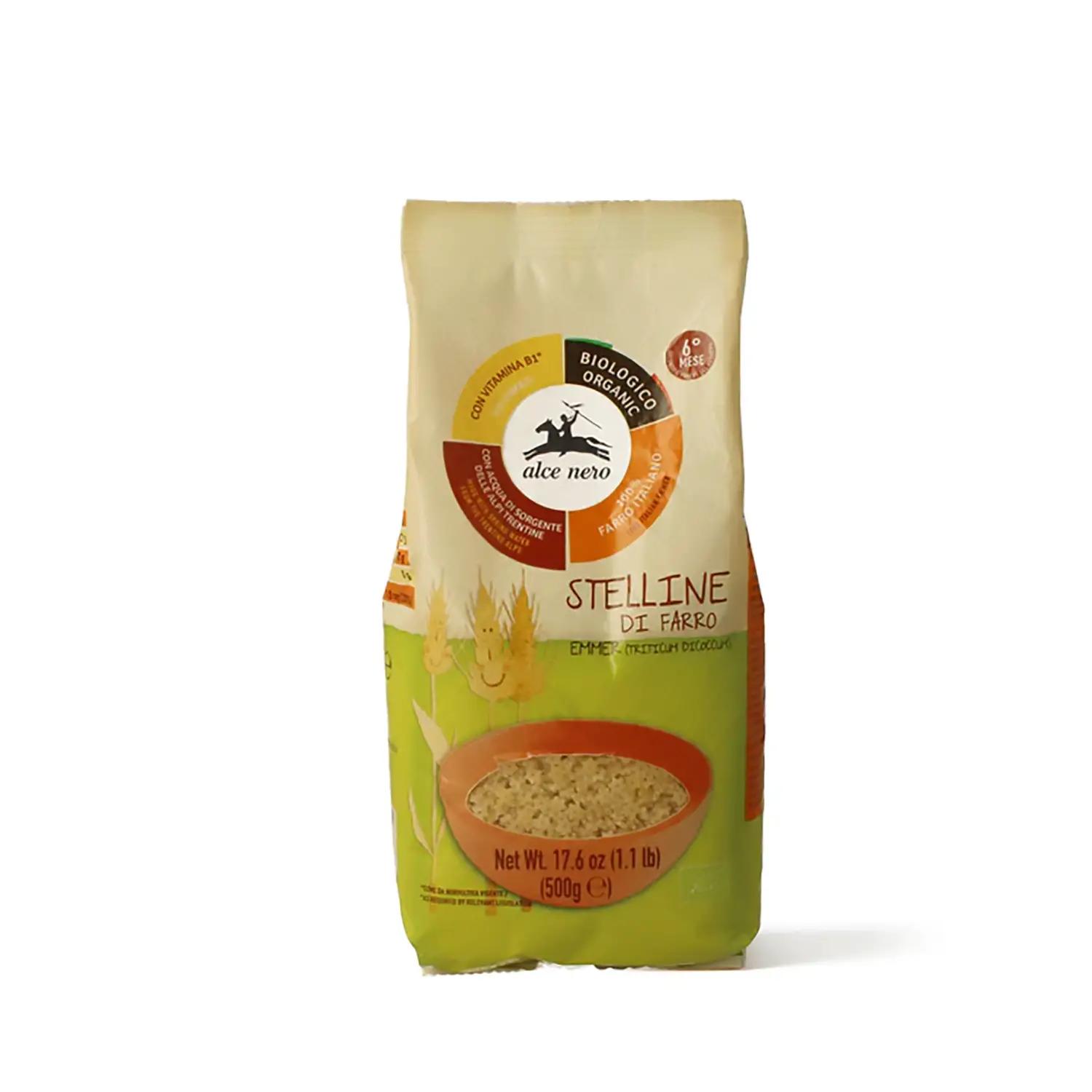 Pastina Alce Nero Stelline Farro 500gr - omogeneizzati