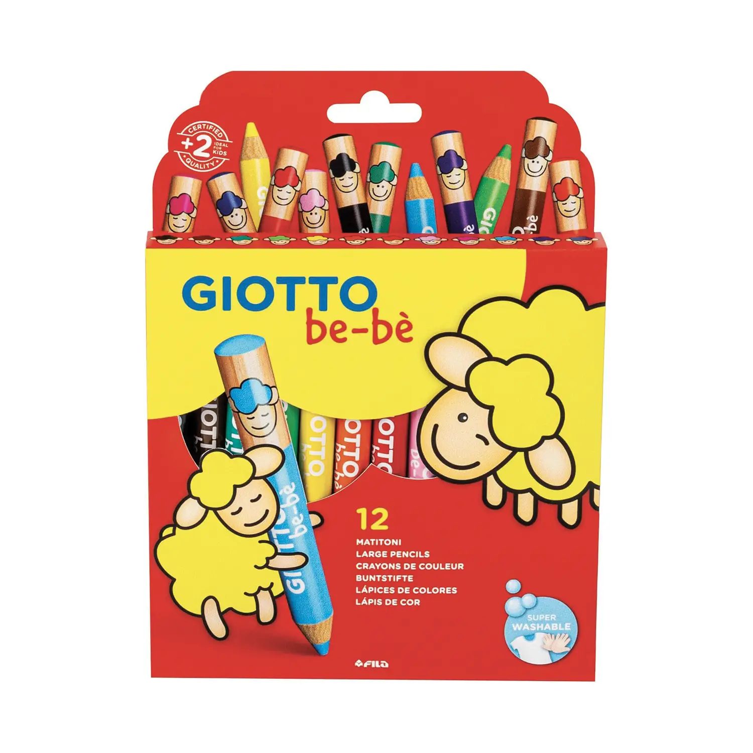 Supermatitoni Giotto Be-Bè - 12 Matitoni - Pastelli