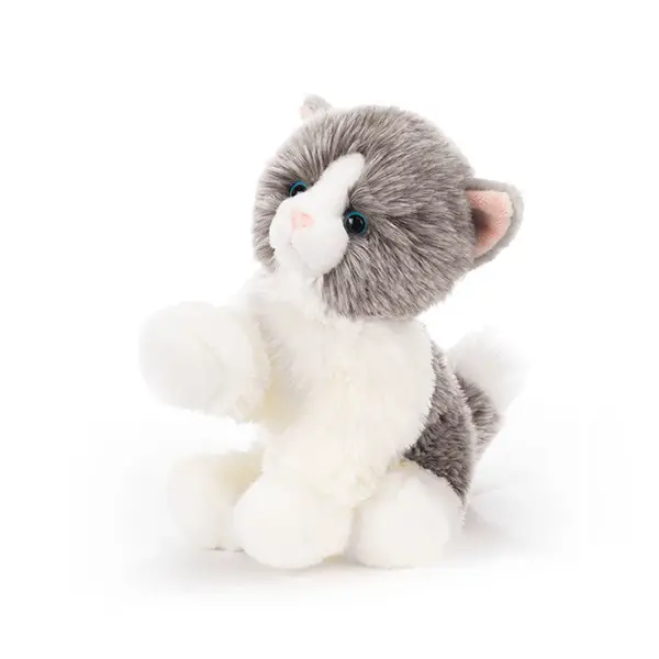 Peluche Biagio Gattino Bianco Grigio - peluches 0/36 mesi