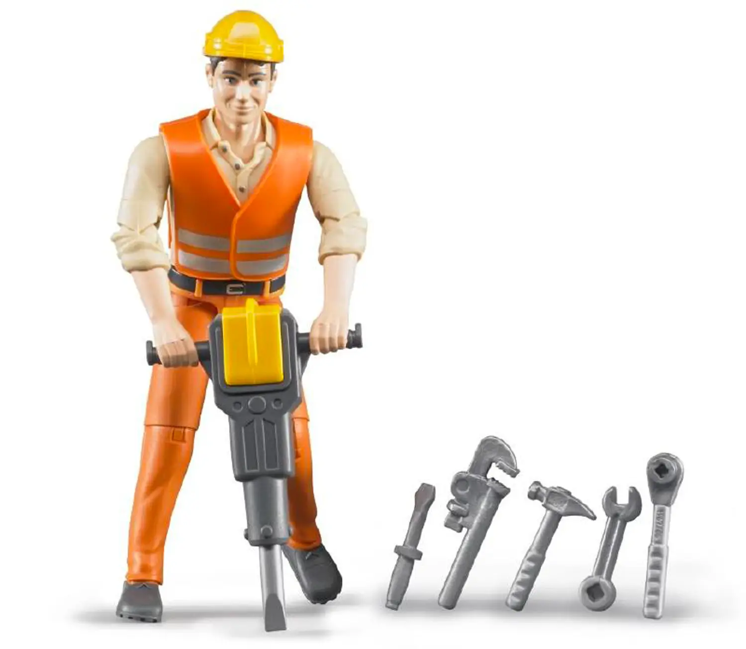 Bruder - Personaggio Operaio Edile con Accessori - modellini