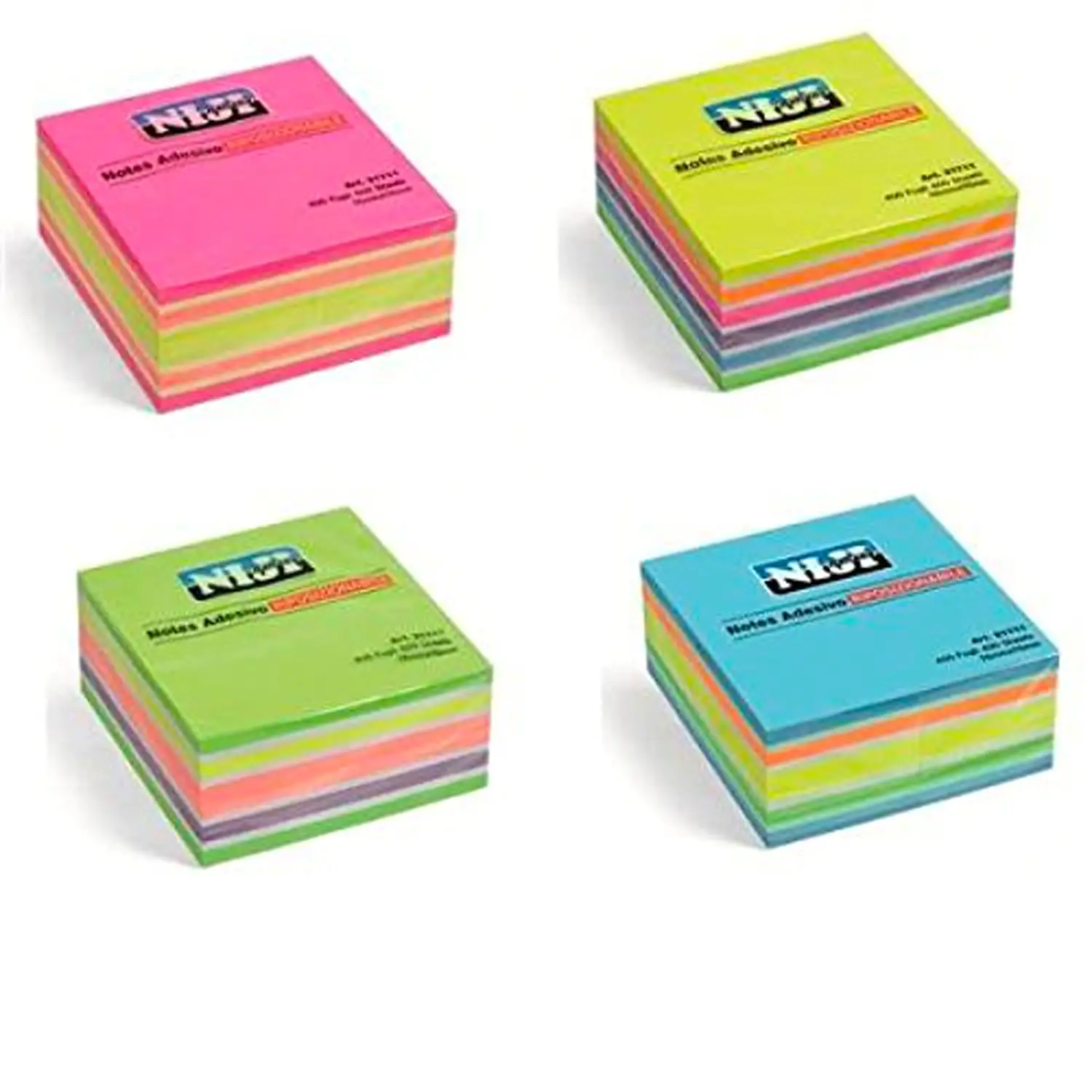 Notes Riposizionabili 76x76 mm - Confezione da 400 Fogli - Accessori ufficio