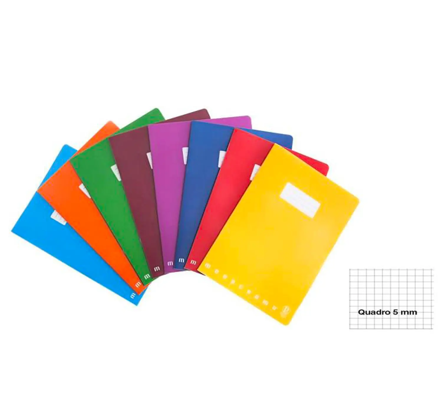 Quaderno Maxi Monocromo - 42 Fogli - Quadretto 5mm - Copertina in PPL (A4) - Cancelleria varia