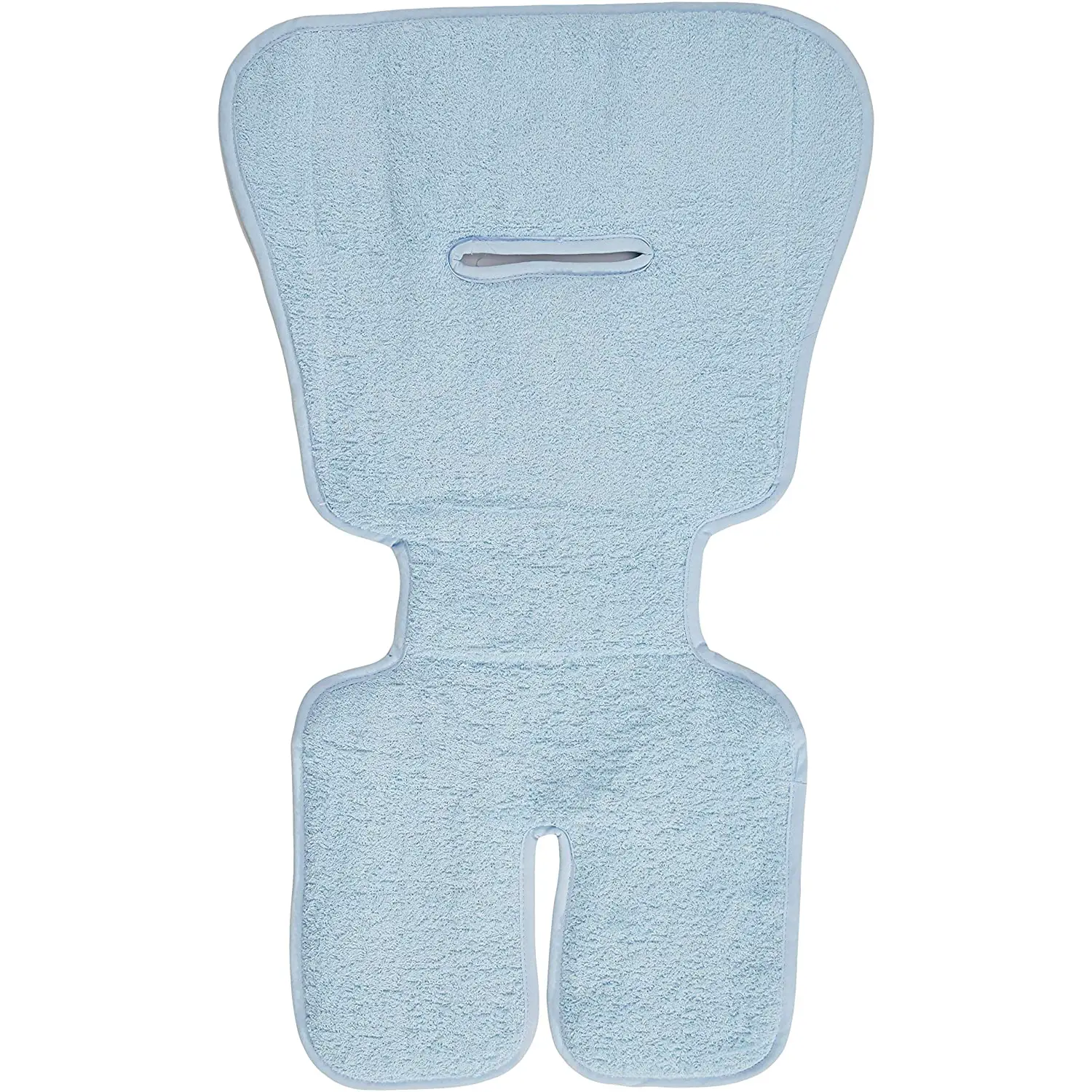 MATERASSINO PER PASSEGGINO DOUBLE FACE AZZURRO IN SPUGNA RICAMATA - accessori