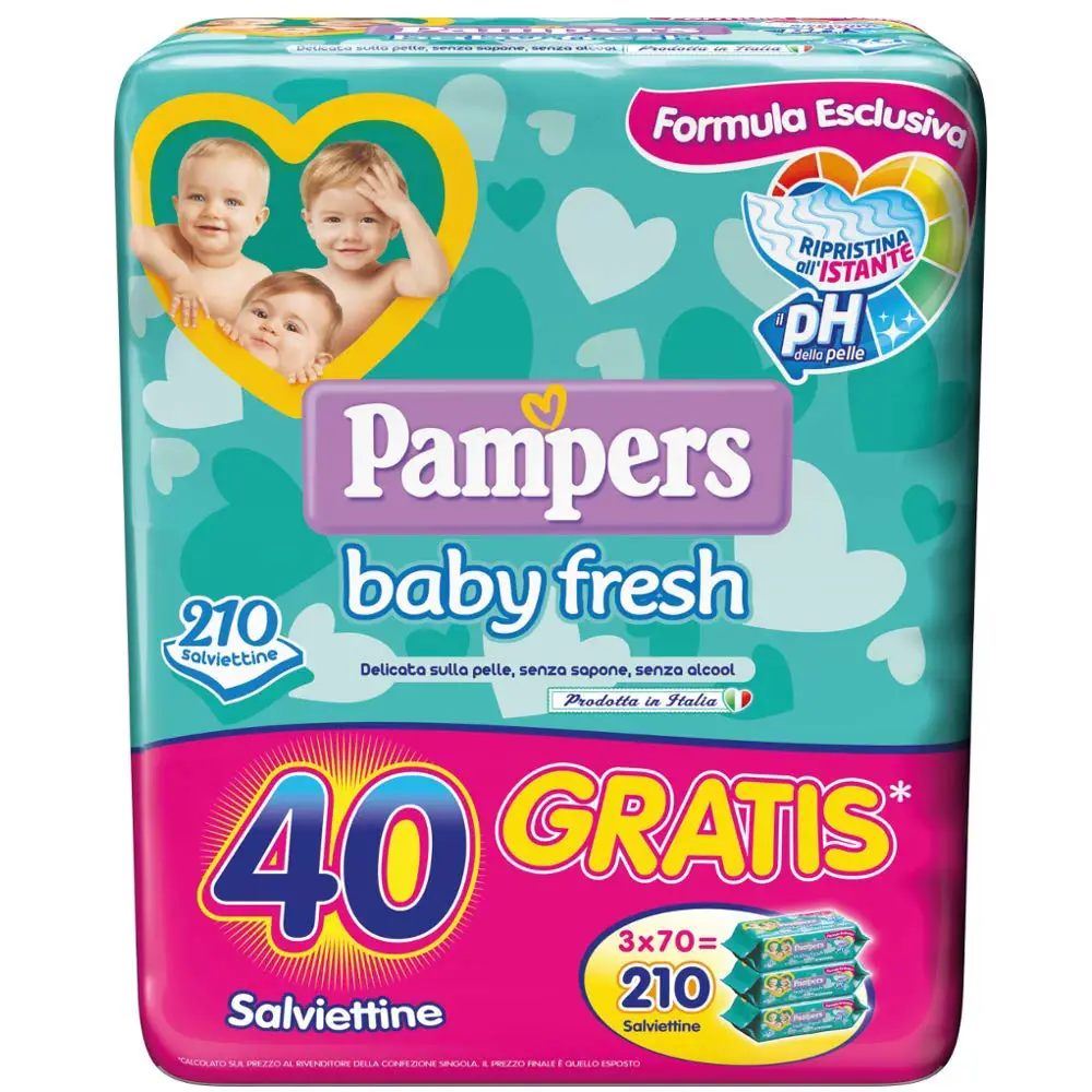 Pampers Babyfresh 3x70 Salviettine - pannolini e salviettine