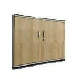 ANTE CON SERRATURA PER LIBRERIA STARTUP H 85 CM. - NOCE TIEPOLO - Arredo per l'ufficio