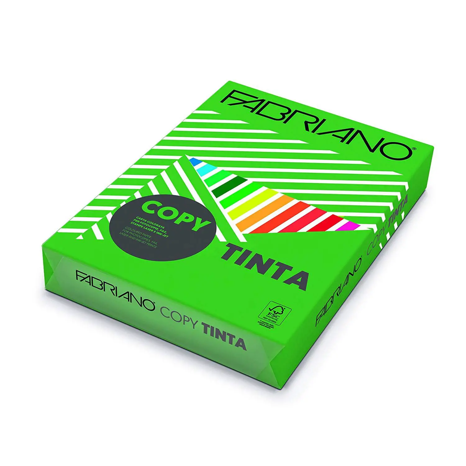 Carta Copy Tinta Fabriano A4 200 g/m² – 100 Fogli, Colore Verde - Carta e cartoncino