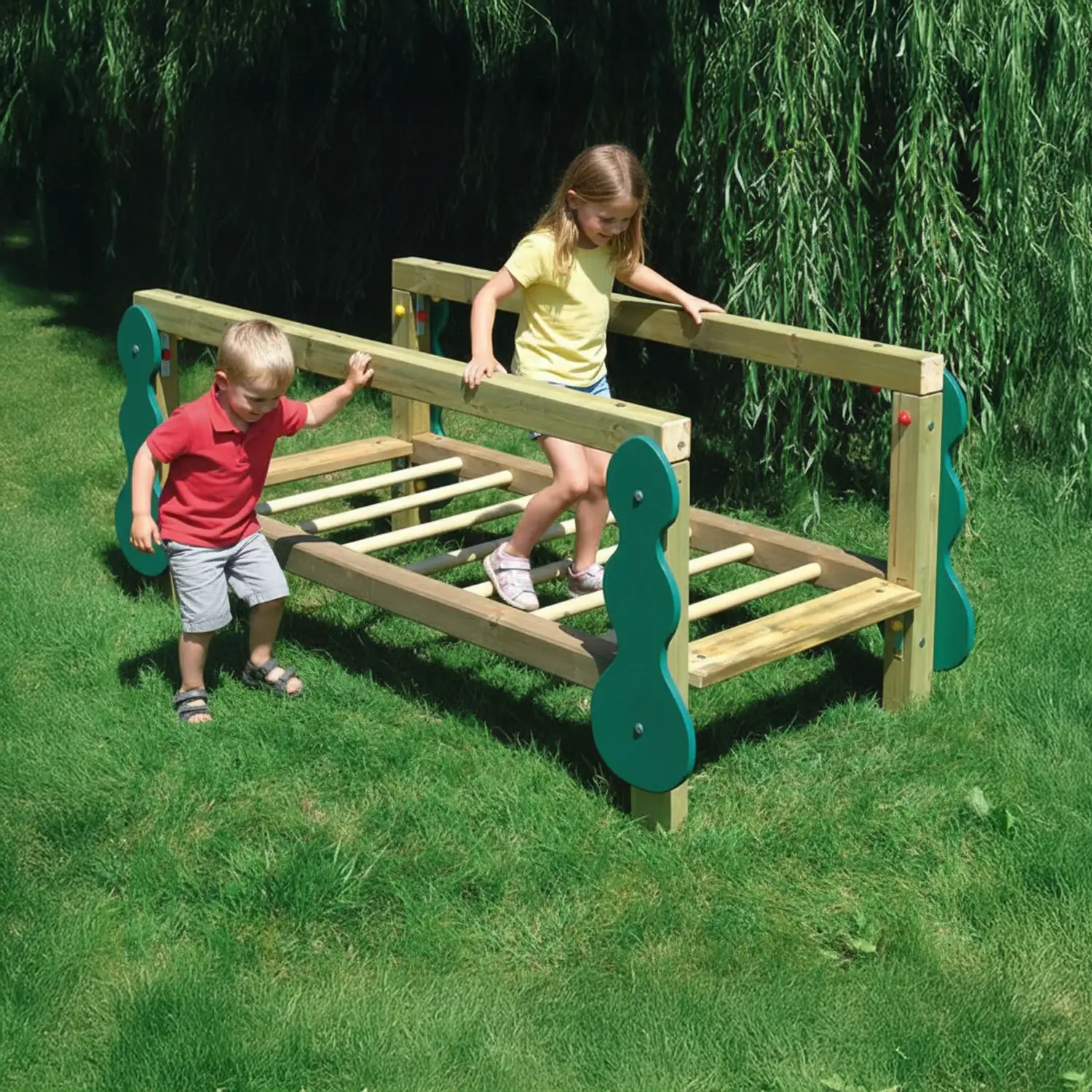 Ponte a Pioli In Legno - Playgrounds e giostre