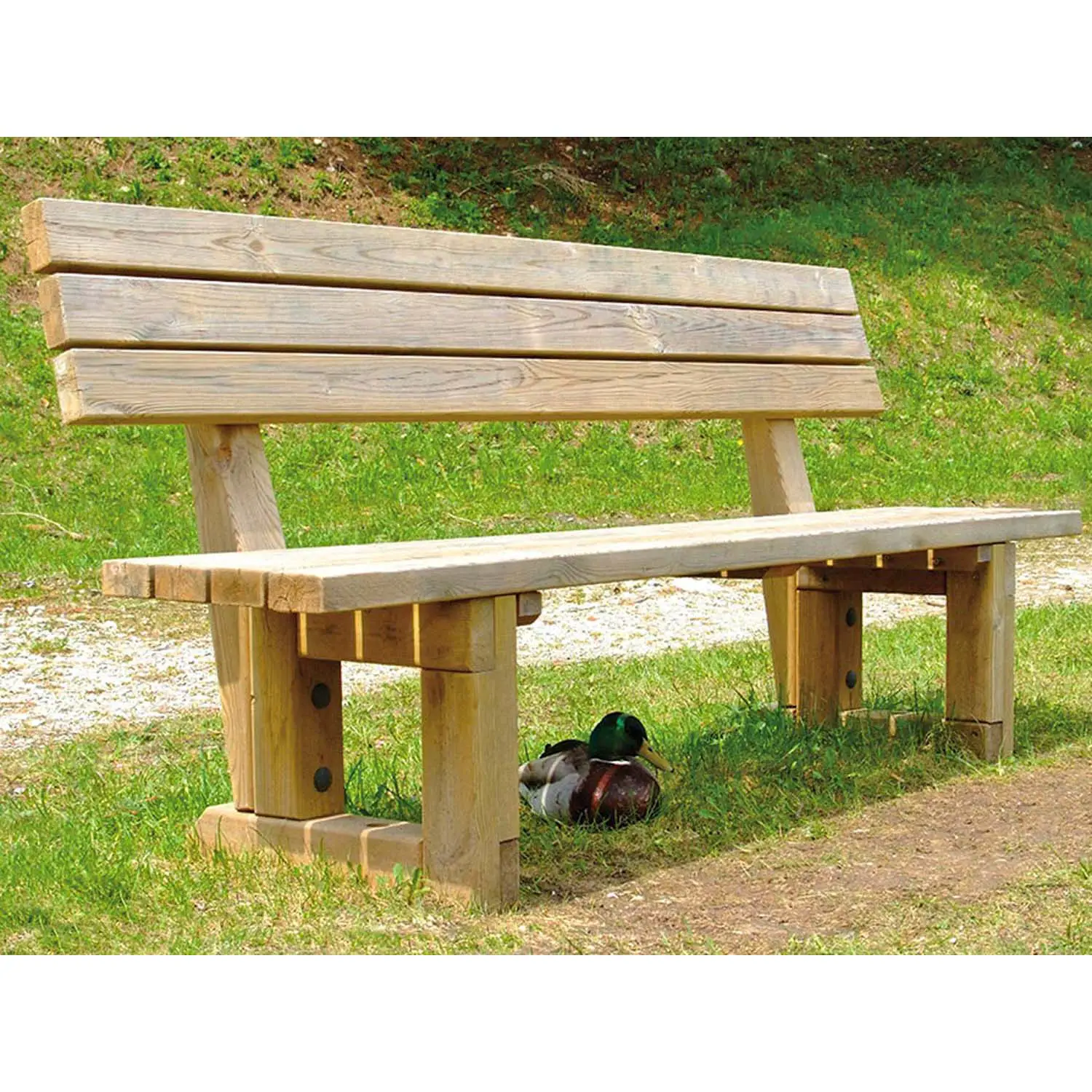 PANCA DA ESTERNO IN LEGNO SERIE FORMA - Palestrine