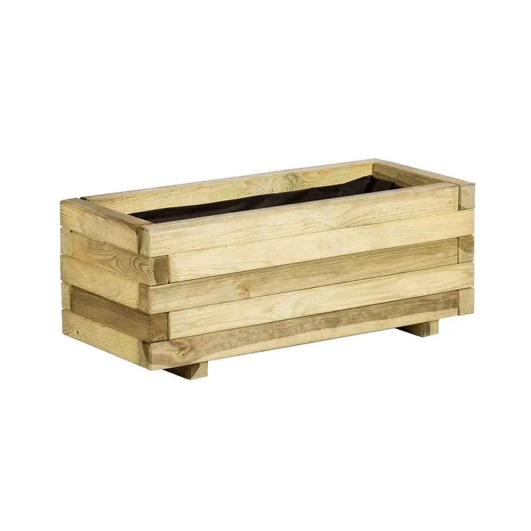 Fioriera Rettangolare in Legno - Giardinaggio
