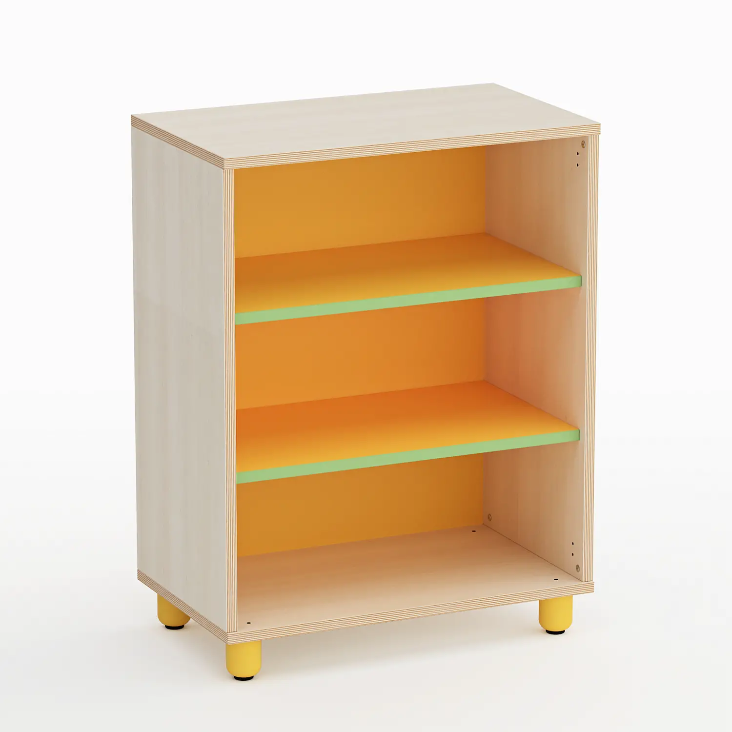 Mobile Scuola Infanzia Easy Line a Giorno Altezza cm. 85 Giallo - Conforme CAM - Arredo Nido e Infanzia