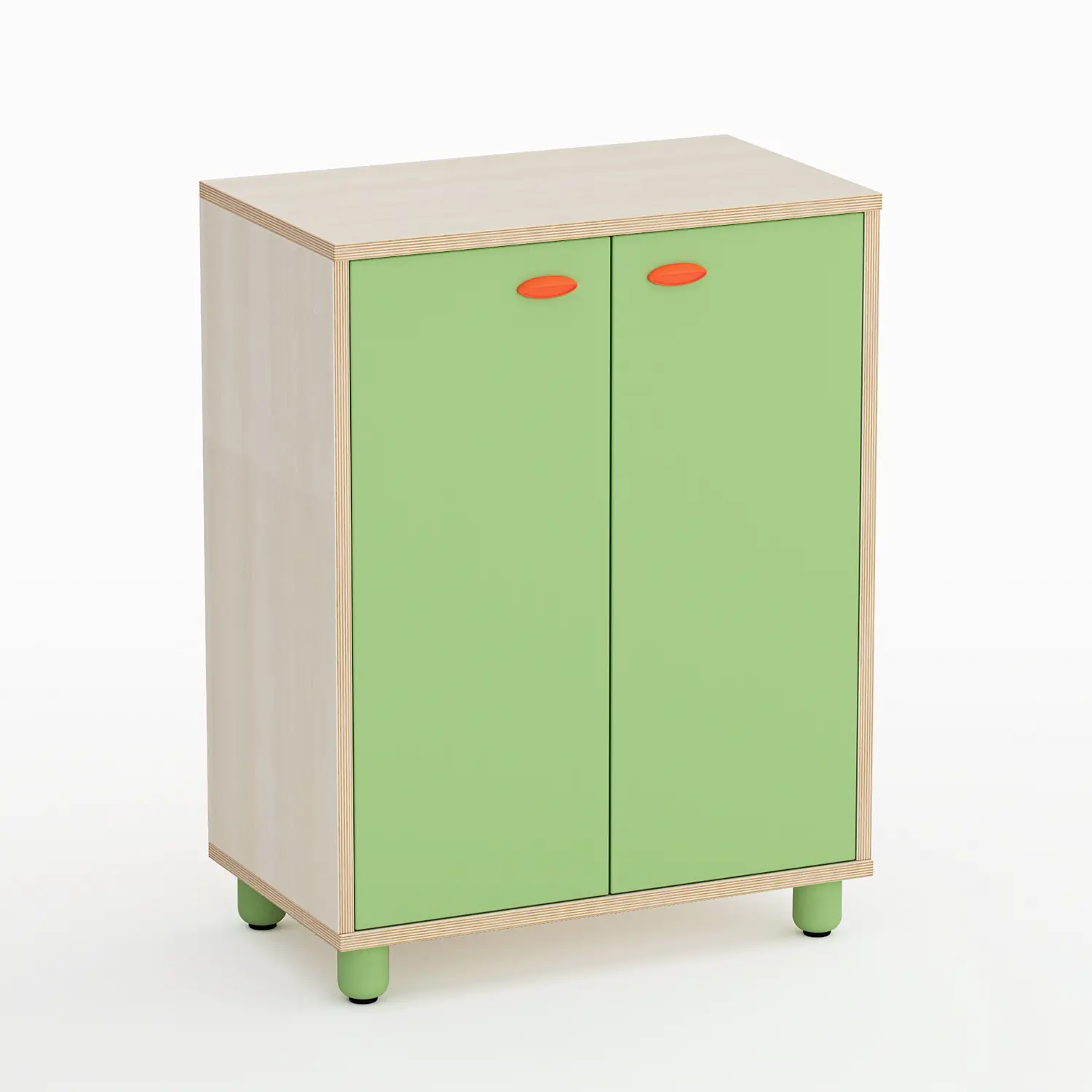 Mobile Scuola Infanzia Easy Line con Ante Altezza cm. 85 Verde - Conforme CAM - Arredo Nido e Infanzia