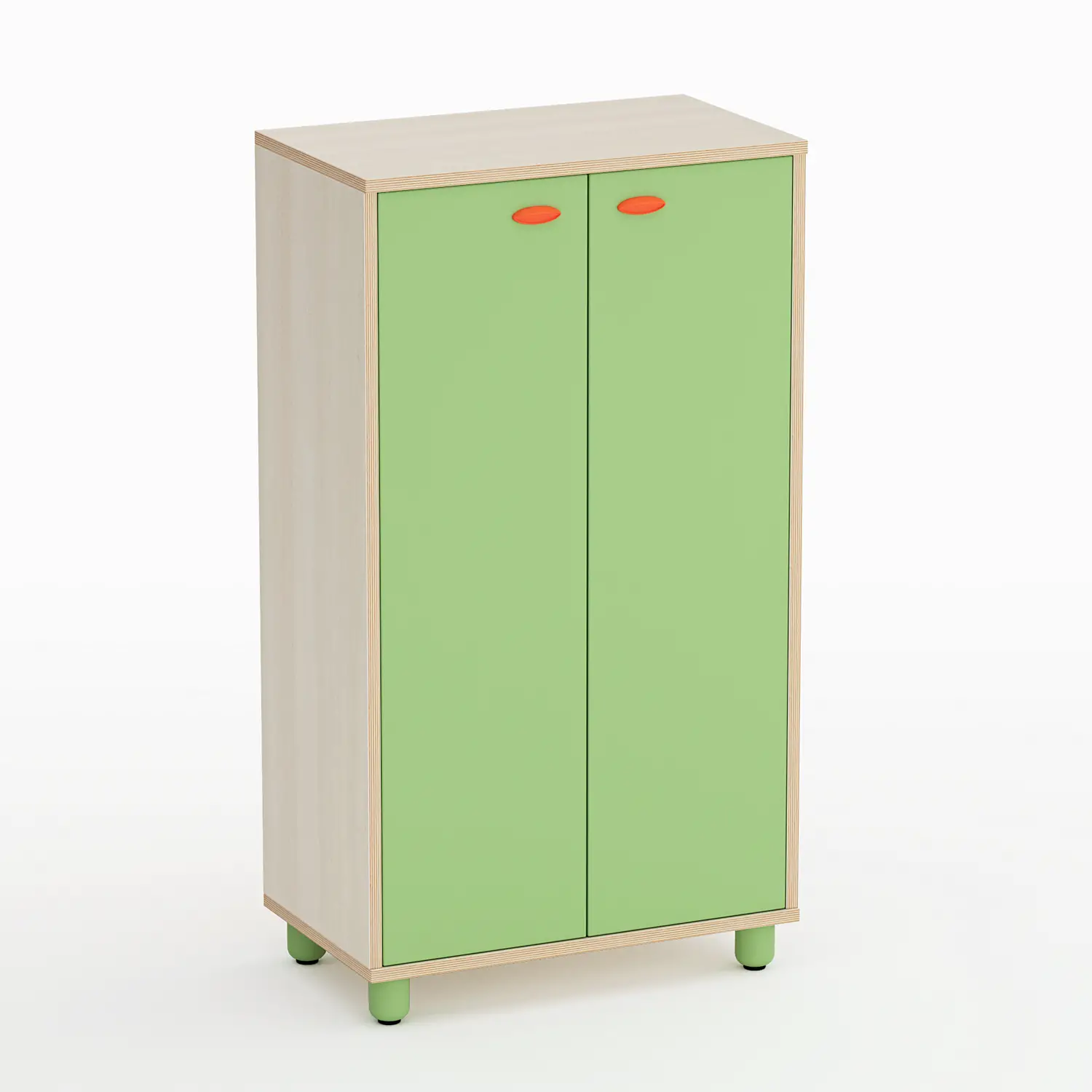 Mobile Scuola Infanzia Easy Line con Ante Altezza cm. 119 Verde - Conforme CAM - Arredo Nido e Infanzia