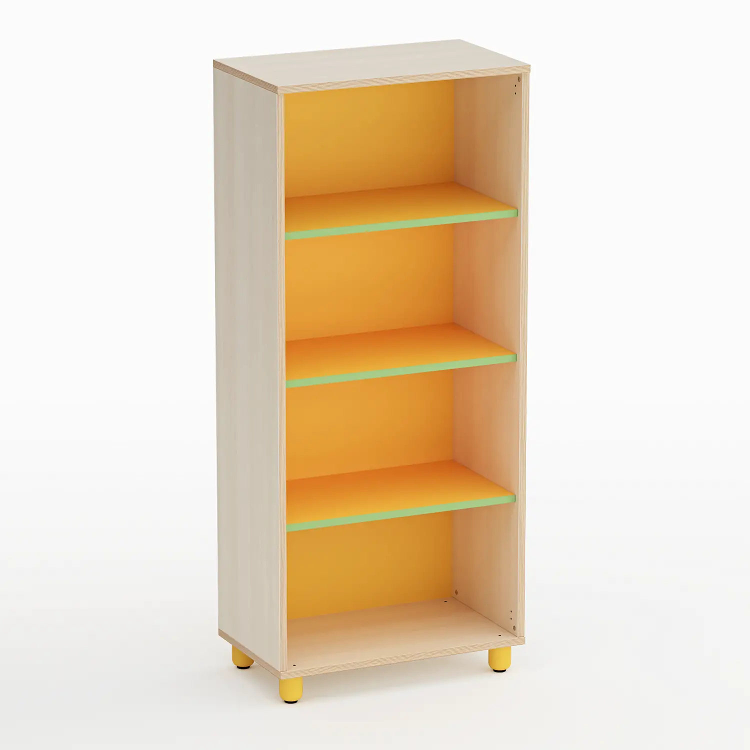 Mobile Scuola Infanzia Easy Line a Giorno Altezza cm. 155 Giallo - Conforme CAM - Arredo Nido e Infanzia