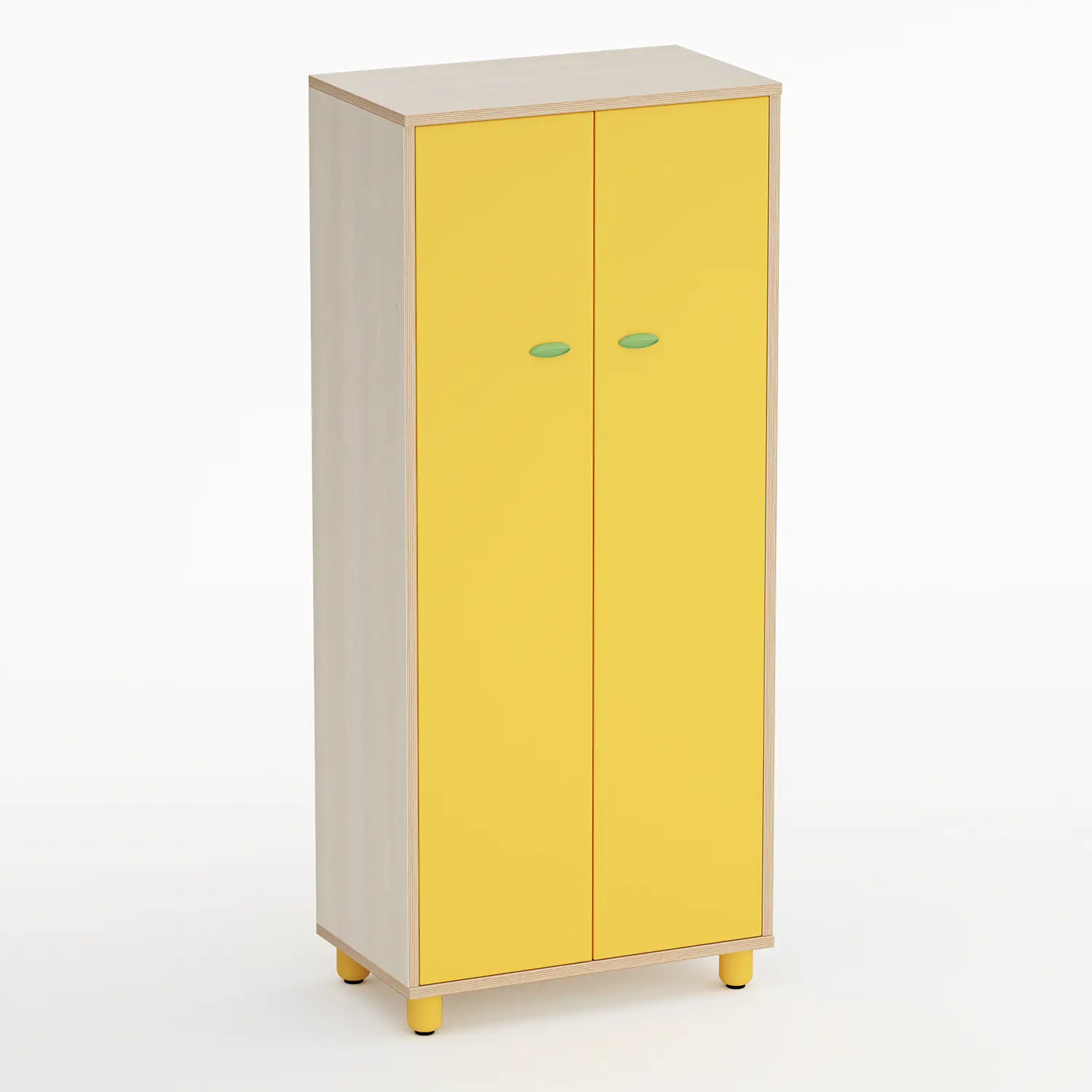 Mobile Scuola Infanzia Easy Line con Ante Altezza cm. 155 Giallo - Conforme CAM - Arredo Nido e Infanzia