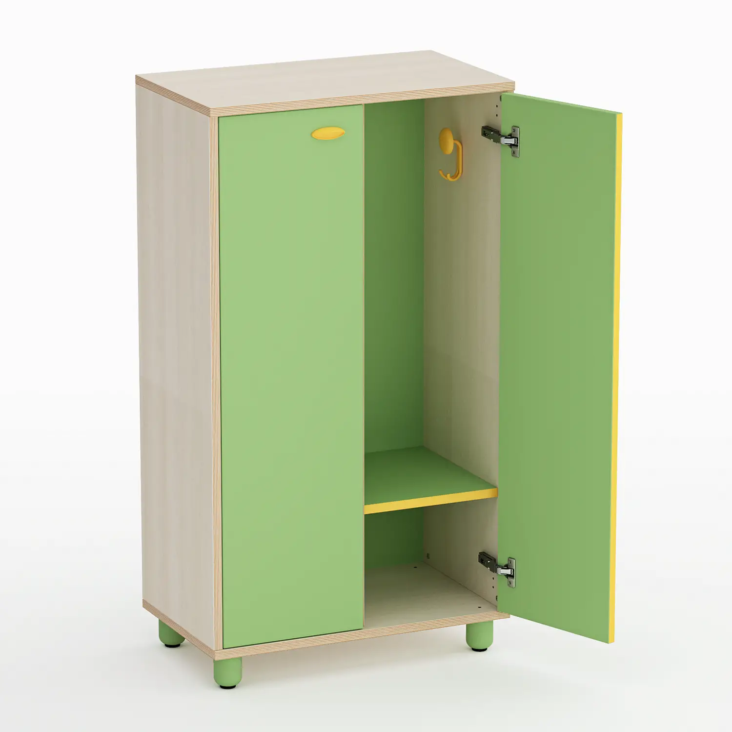 Mobile Scuola Infanzia Easy Line Spogliatoio con Ante Verde- Conforme CAM - Arredo Nido e Infanzia