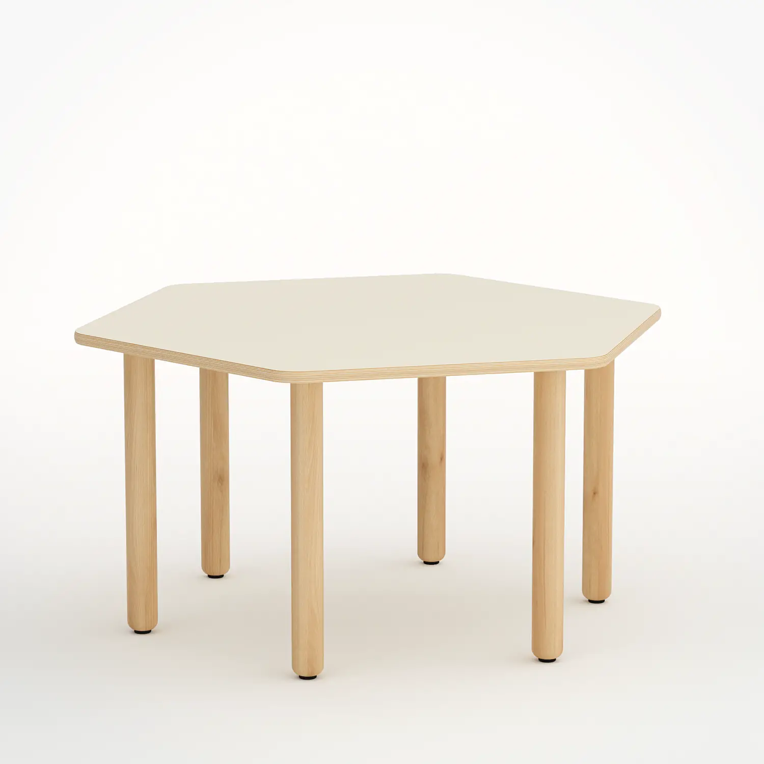 Tavolo Forma Esagonale Misura 1 Magnolia per per Nidi D'infanzia - Conforme CAM - Cattedre e tavoli lavoro