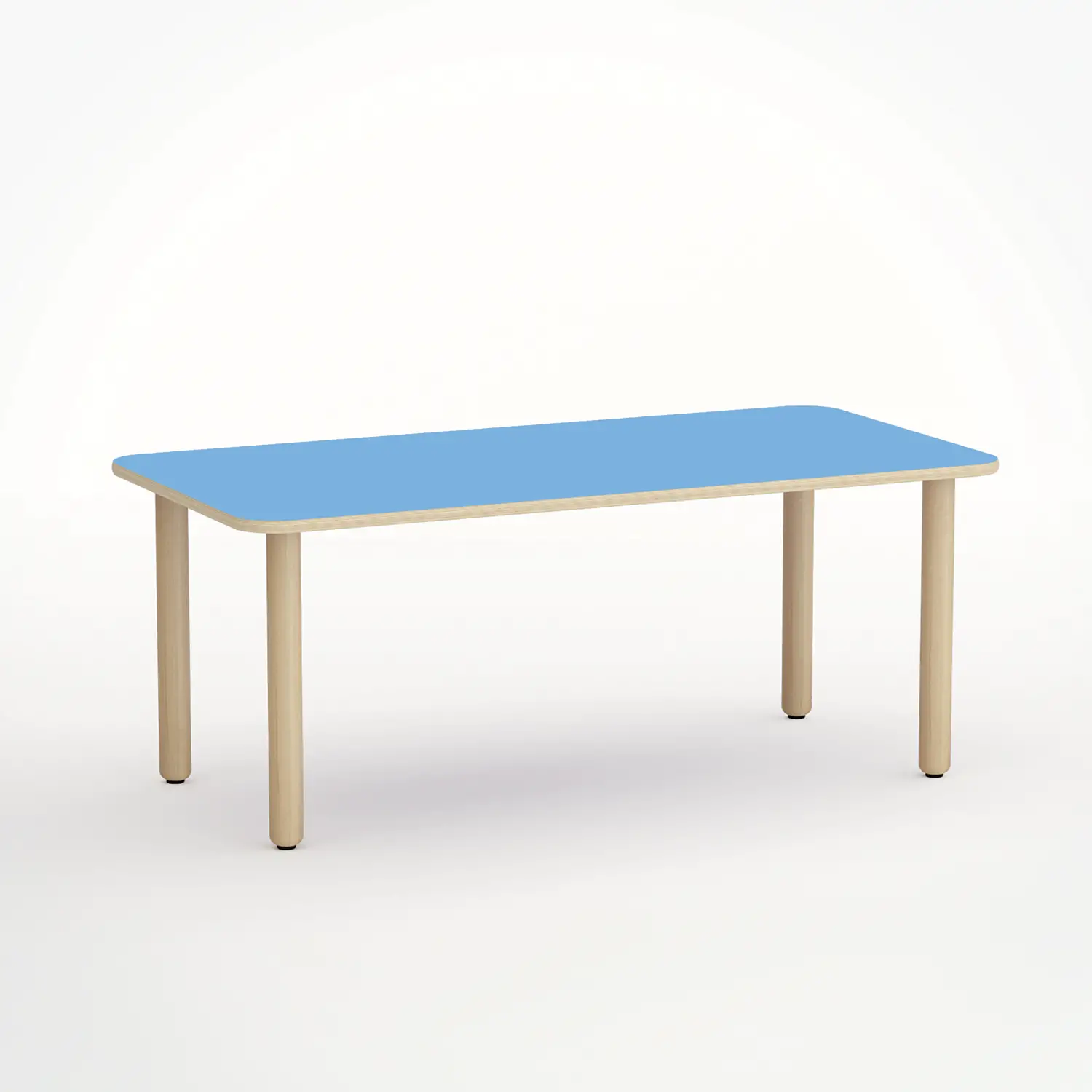 Tavolo Forma Rettangolare H 52 Cm - Misura 2 - Blu Orizzonte Per Scuola Dell'infanzia - Conforme CAM - Cattedre e tavoli lavoro