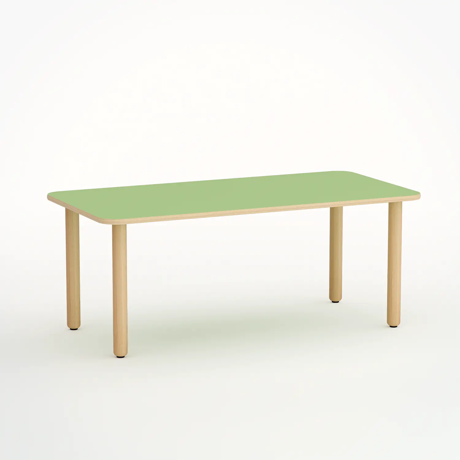 Tavolo Forma Rettangolare H 55 Cm - Misura 3 - Verde Per Scuola Primaria - Conforme CAM - Cattedre e tavoli lavoro