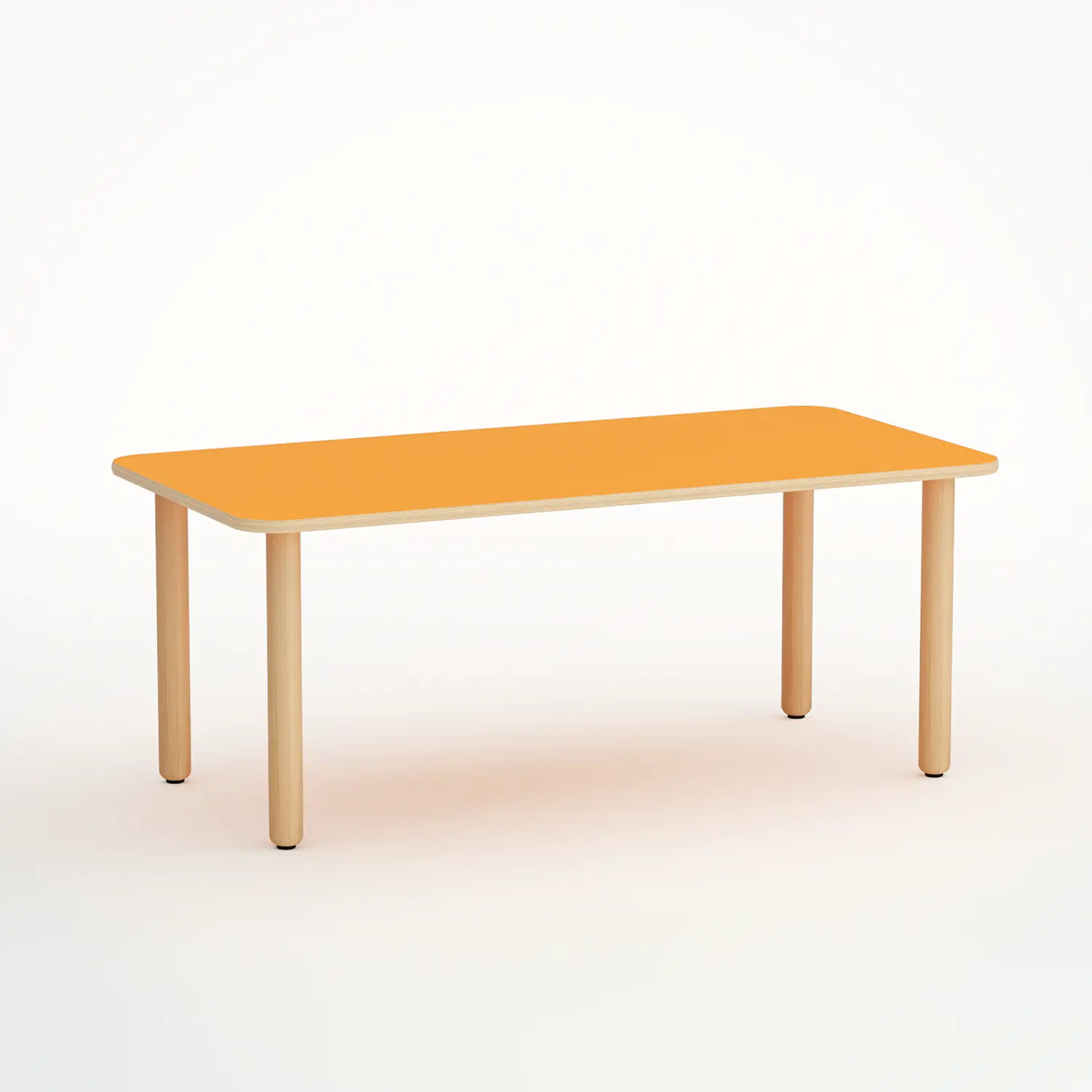 Tavolo Forma Rettangolare H 46 cm – Misura 1 - Arancio - Conforme CAM - Tavoli e piani di lavoro