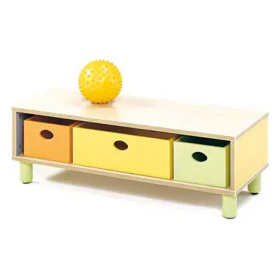 MOBILE ONDA CON CASSETTE - H 35 CM. - Arredo Nido e Infanzia