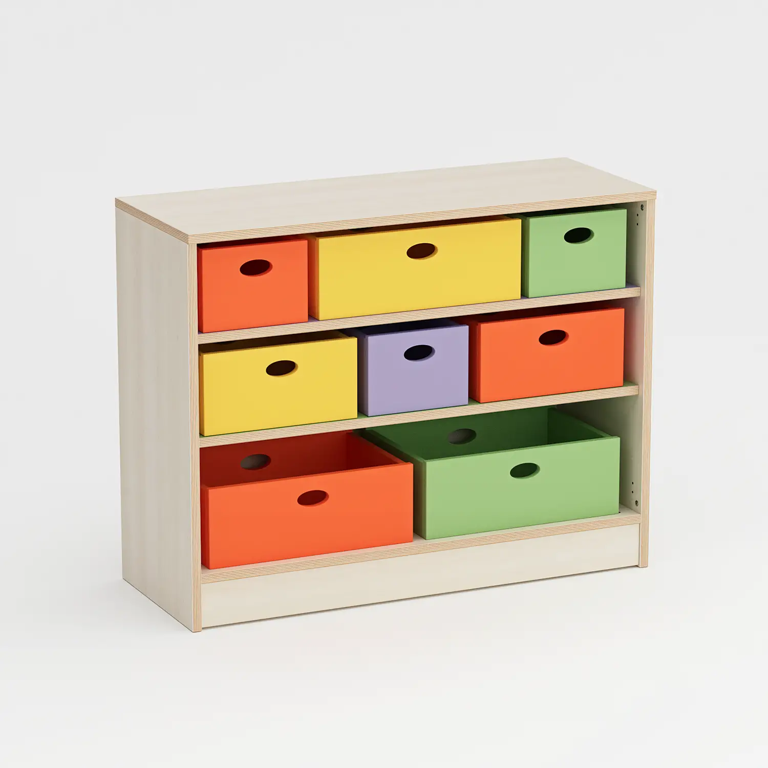 Mobile Scuola Infanzia Forma con Cassette Altezza 75 cm. - Conforme CAM - Arredo Nido e Infanzia