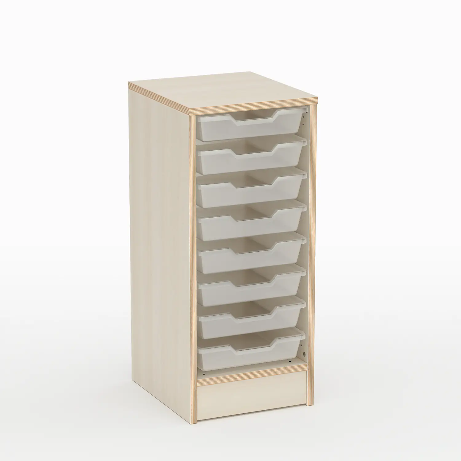 Mobile Scuola Infanzia Forma con 8 Cassetti Bassi - Conforme CAM - Arredo Nido e Infanzia