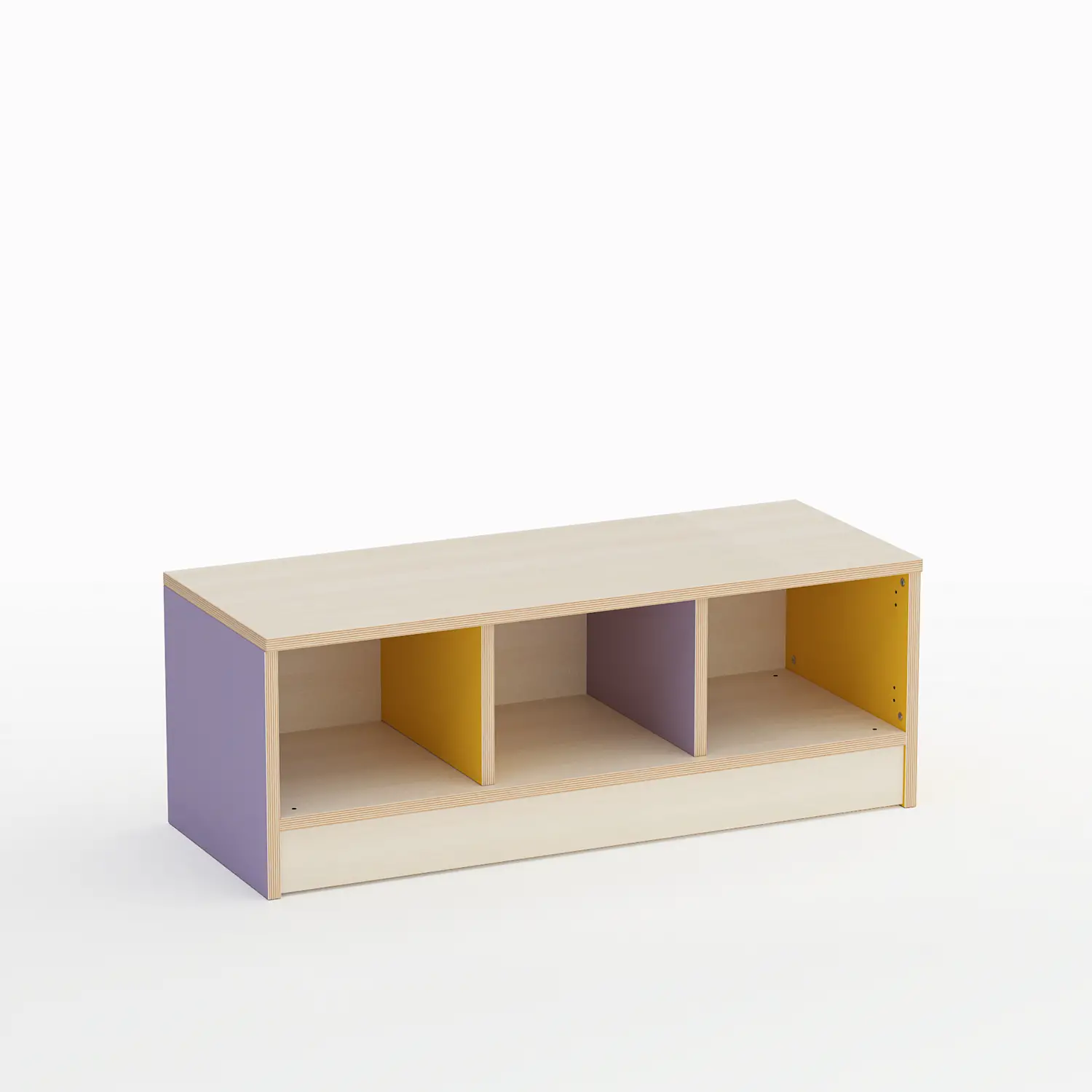 Mobile Scuola Infanzia Forma a 3 Caselle Altezza 32 cm. - Conforme CAM - Arredo Nido e Infanzia