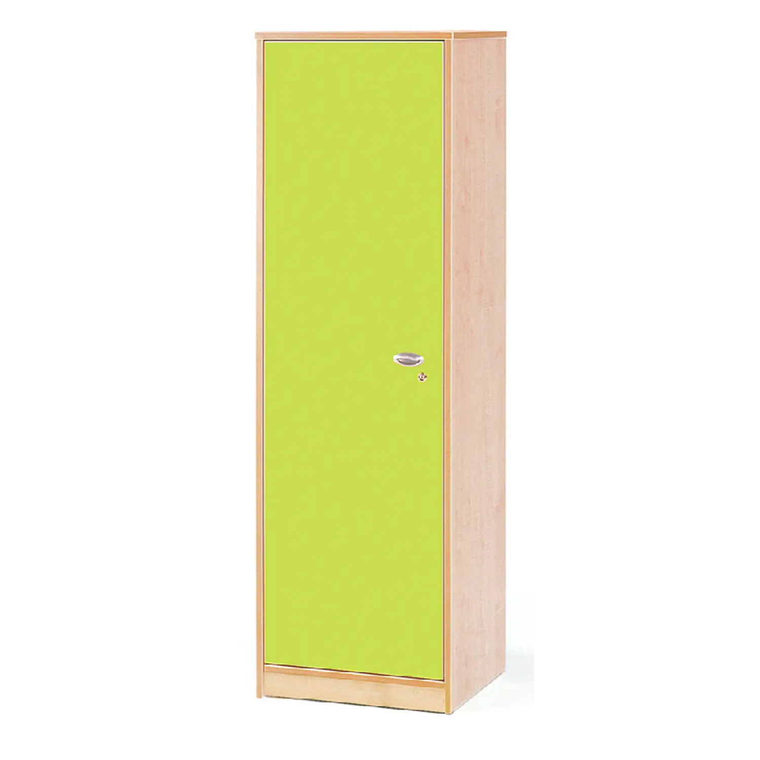 Mobile Scuola Infanzia Forma Colonna con Anta Sinistra Verde - Arredo Nido e Infanzia