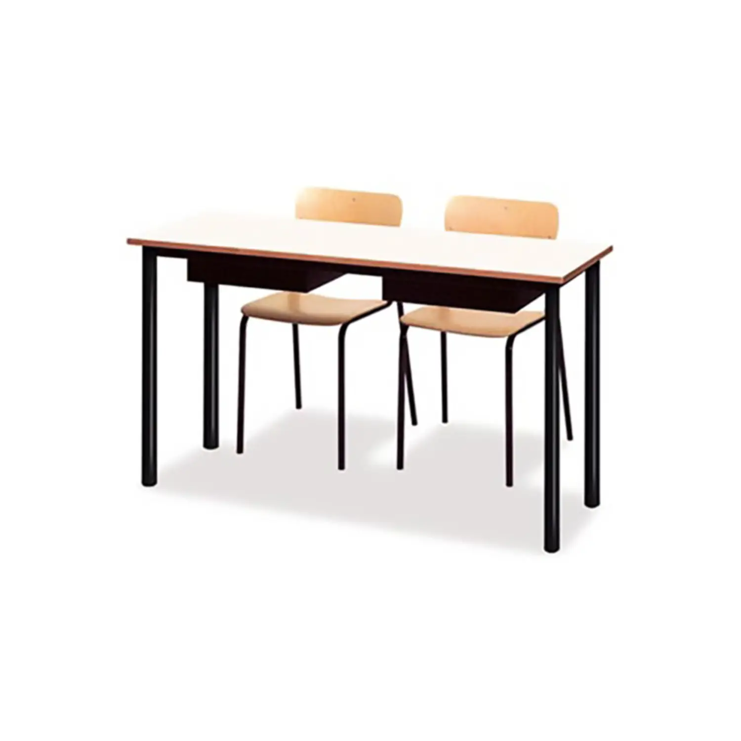 Banco Biposto 600 - Sottopiano In Lamiera H 64 Cm. Per Ambienti Scolastici - Conforme CAM - Arredo scuola dell'obbligo