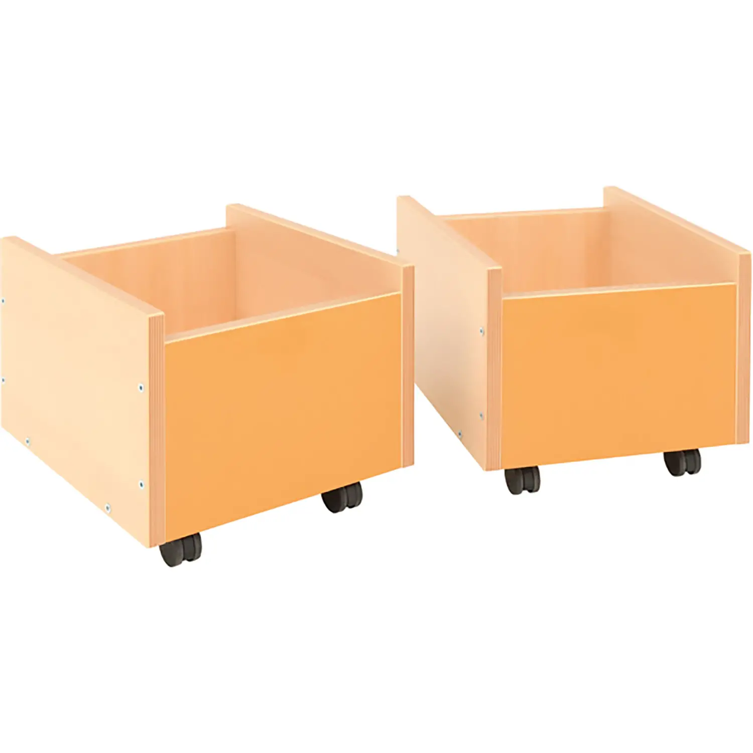 Mobile Contenitore Arancio Moba – Arredo per Scuola dell’Infanzia - Librerie e zone lettura