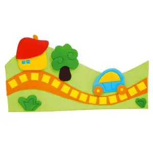 Decorazione Asilo e Infanzia Pannello Murale Morbido Albero - Decori murali morbidi
