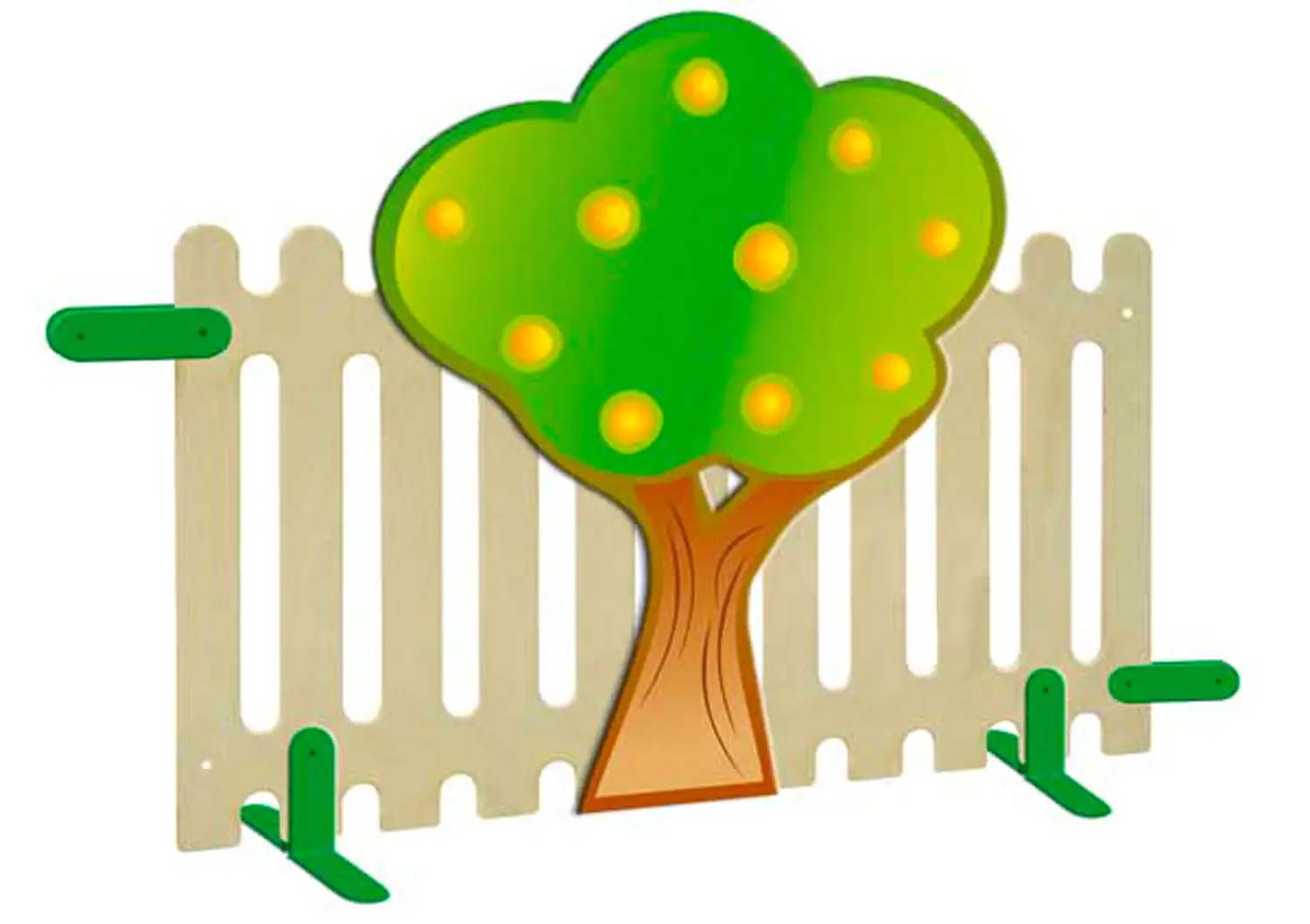 Divisorio per Asilo Nido e Infanzia Staccionata con Decoro Albero - Divisori e staccionate