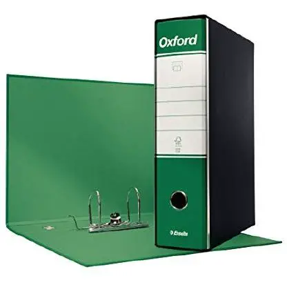 Registratore con Custodia Meccanismo a Leva Oxford Dorso 8 Verde - Archiviazione