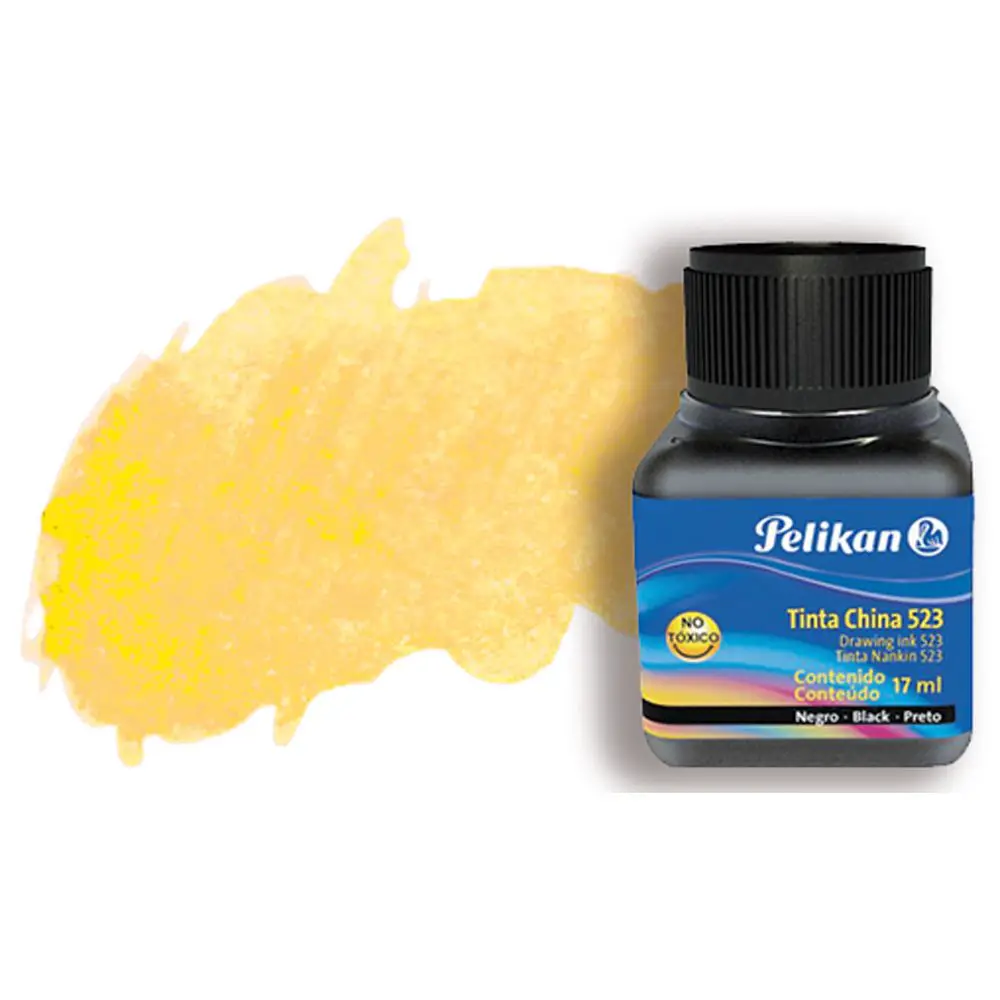 Inchiostro di China Pelikan – Giallo 10 ml per Calligrafia e Disegno Artistico - Inchiostri e acquerelli