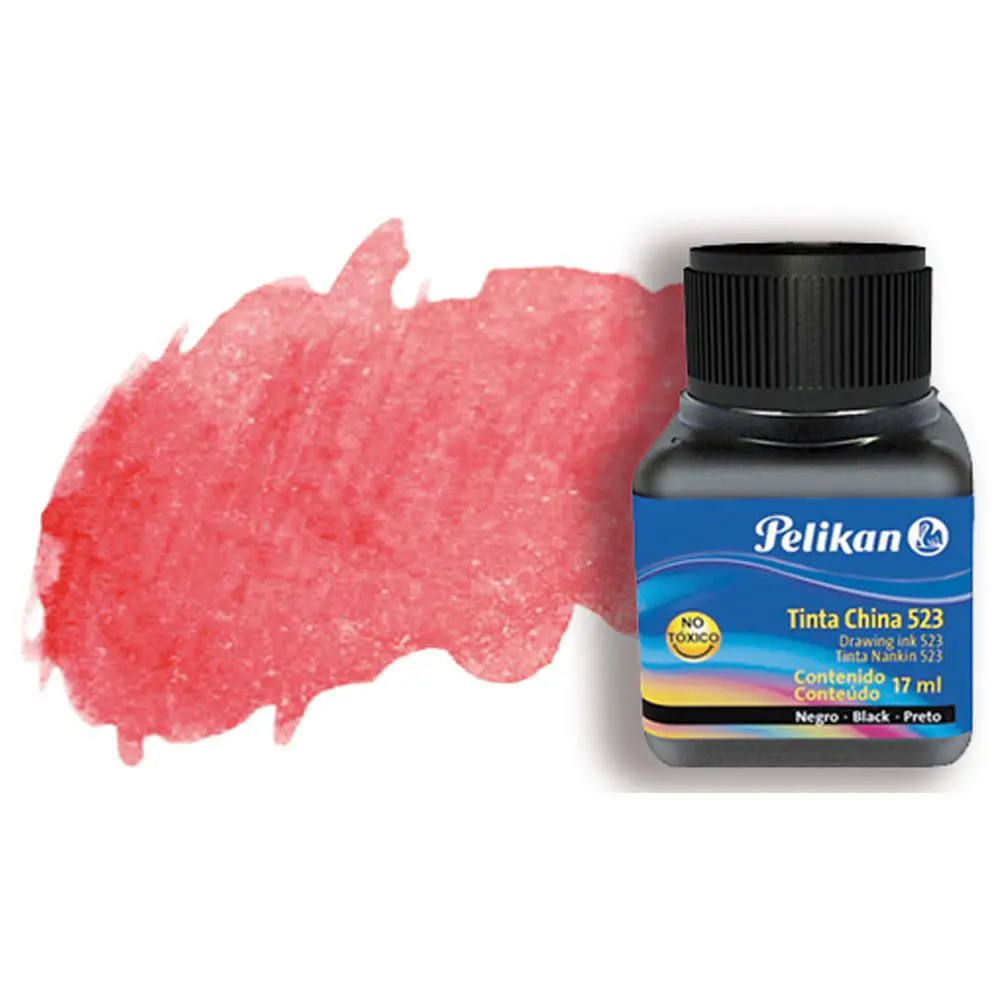 Inchiostro di China Pelikan – Rosso Carminio 10 ml per Calligrafia e Disegno Artistico - Inchiostri e acquerelli