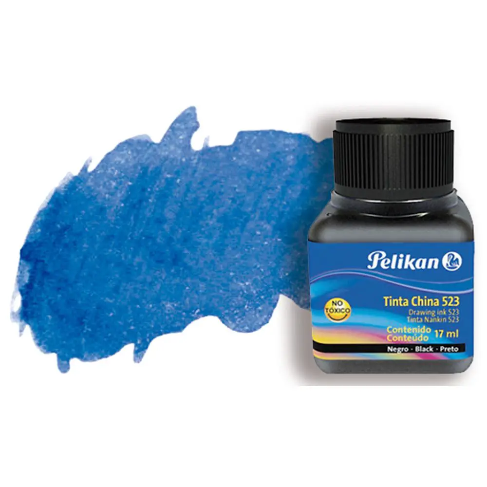 Inchiostro di China Pelikan – Blu di Prussia 10 ml per Calligrafia e Disegno Artistico - Inchiostri e acquerelli