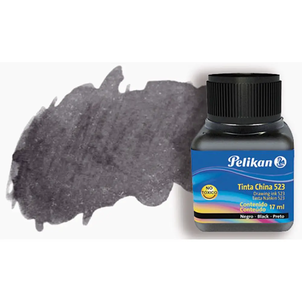 Inchiostro di China Pelikan – Nero 10 ml per Calligrafia e Disegno Artistico - Inchiostri e acquerelli