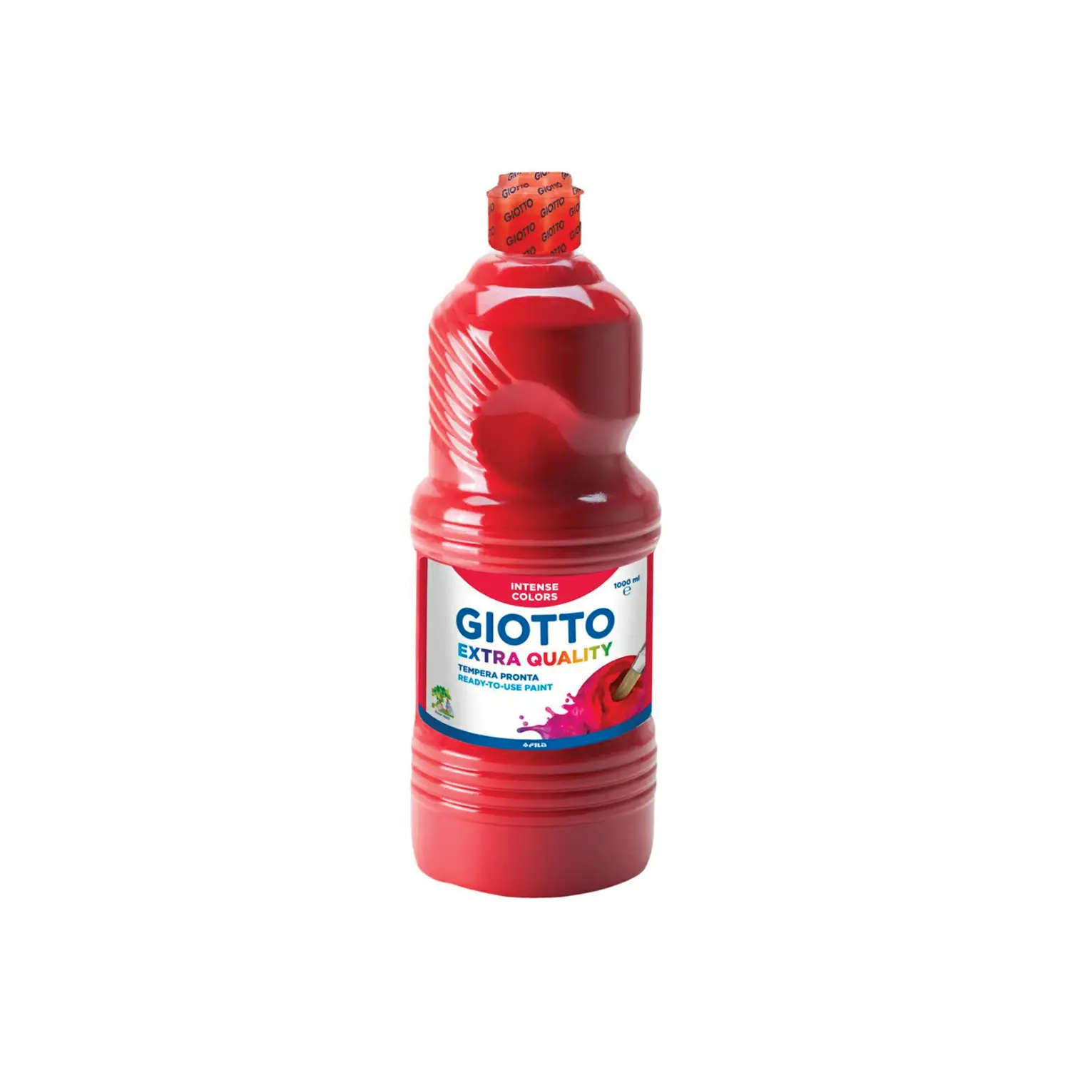 Tempera Pronta Extra Quality Giotto – Flacone da 1000 ml • Rosso Scarlatto - Tempere