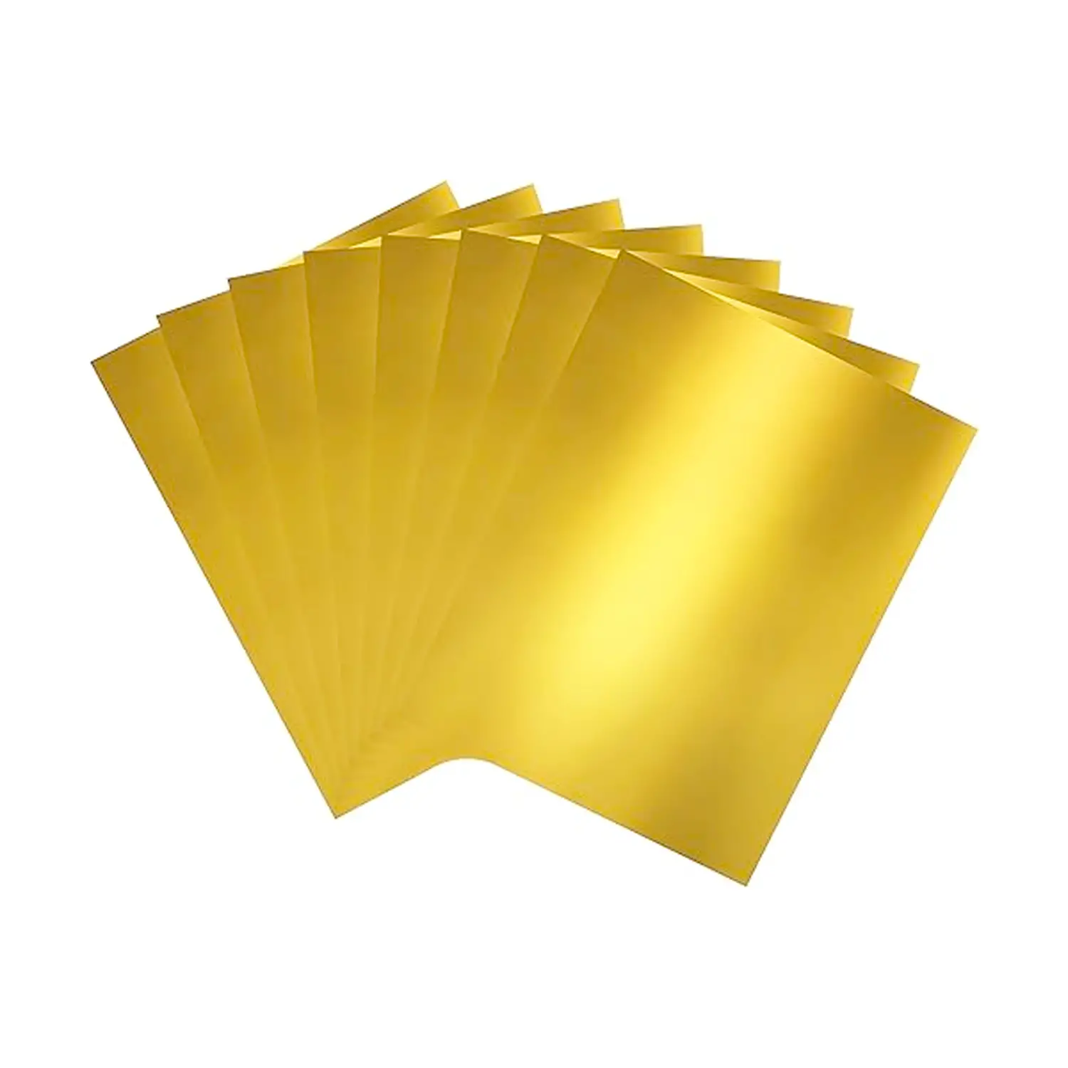 Cartoncino Colorato Liscio Oro 200 gr/mq, cm 50x70 •10 Fogli - Carta e cartoncino