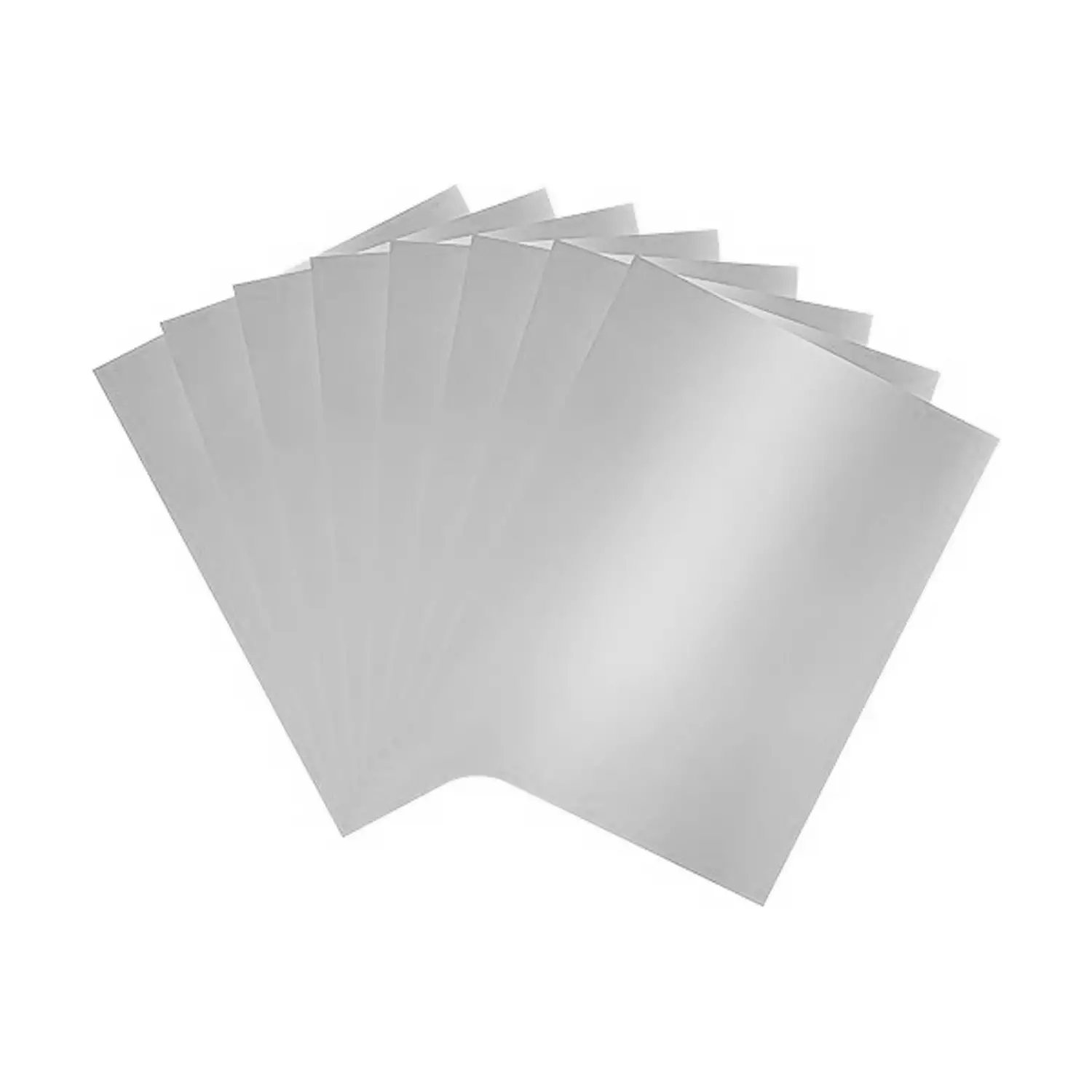 Cartoncino Colorato Liscio Argento 200 gr/mq., 50x70 cm • 10 Fogli - Carta e cartoncino