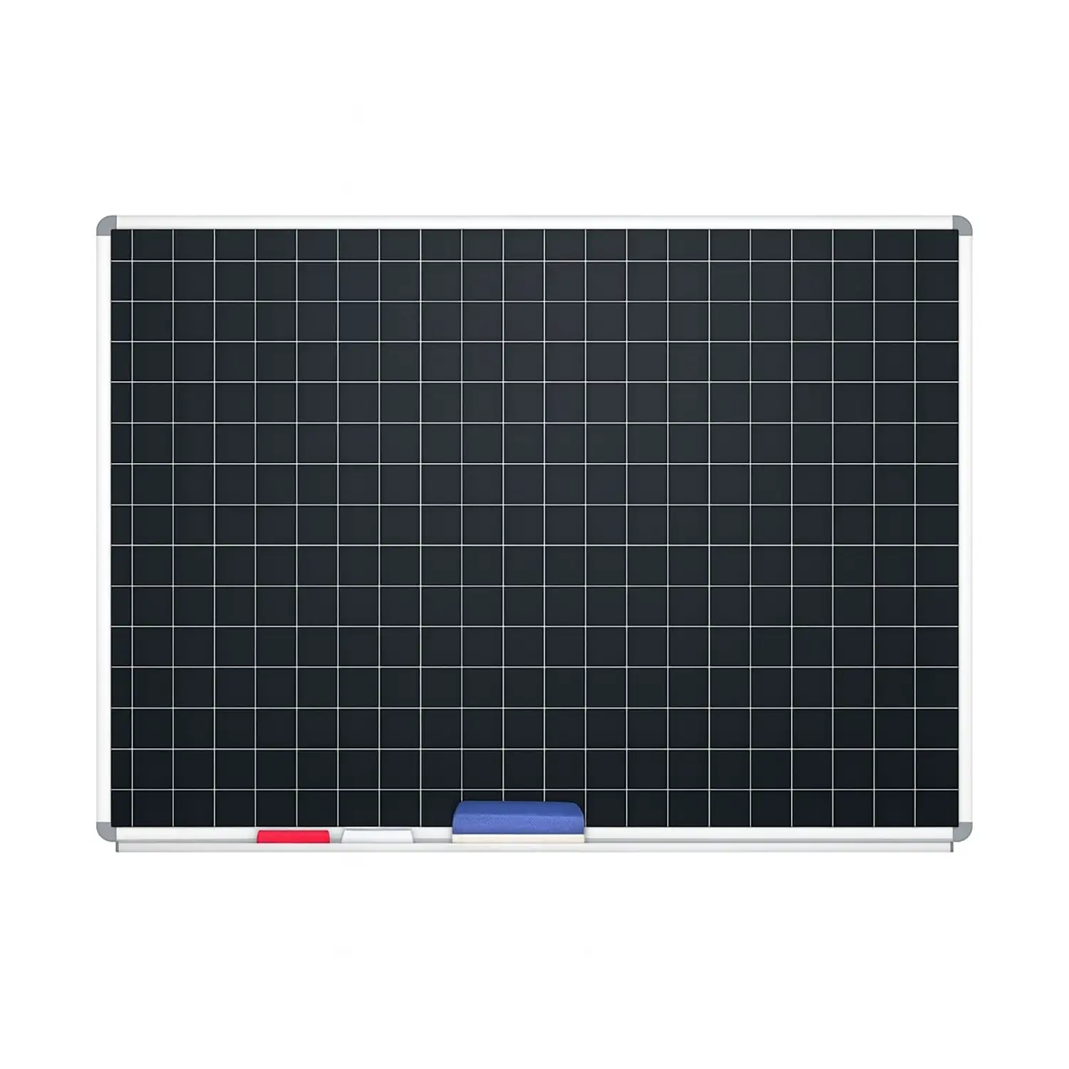 Lavagna Magnetica Grigio Ardesia Quadrettata 120x150 cm – Quadretti 5x5 cm, Garanzia 20 Anni - Lavagnette e carrelli