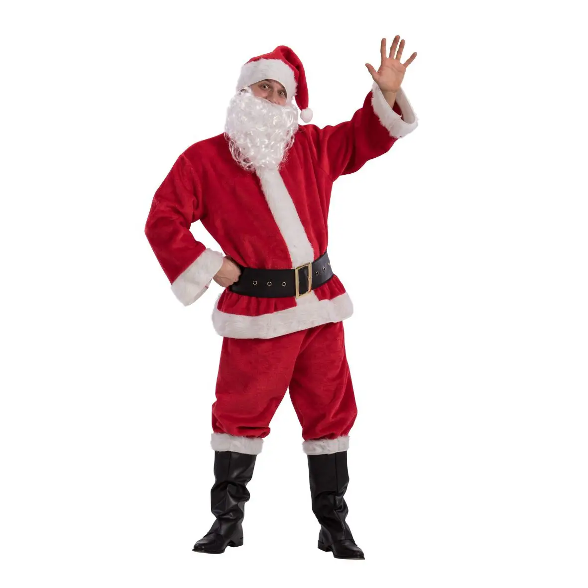 Costume Babbo Natale Lusso per Adulti, Taglia Unica - addobbi casa