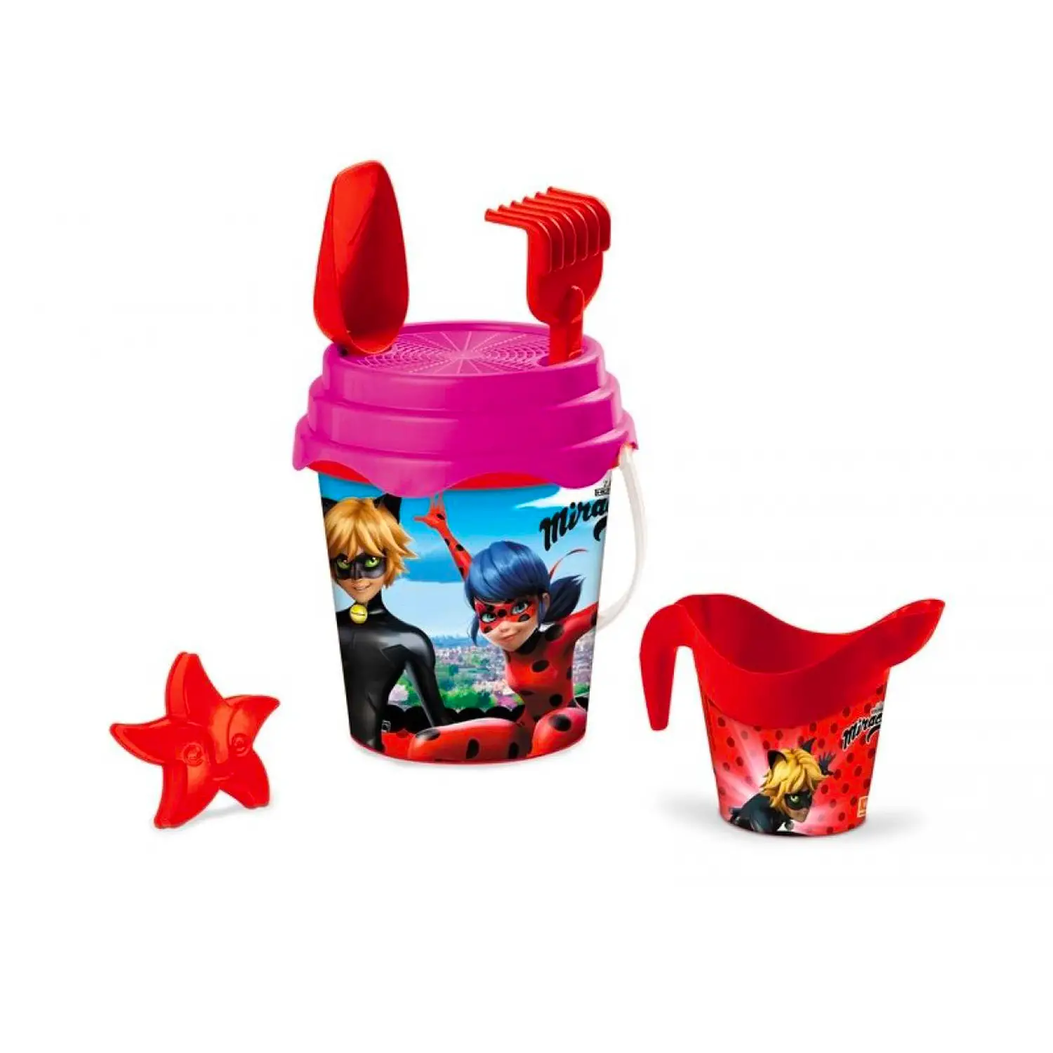 Set Mare Secchiello Con Innaffiatoio Miraculous - estivo mare