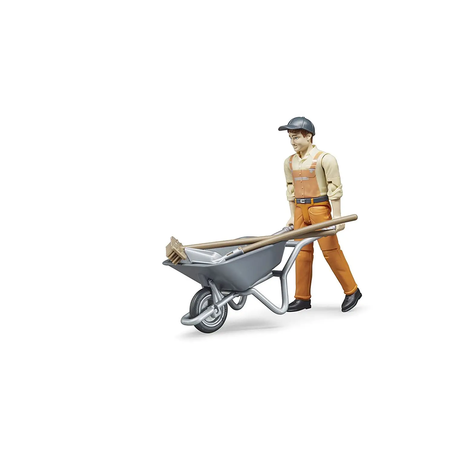 Bruder Operatore Ecologico con Carriola e Accessori - modellini