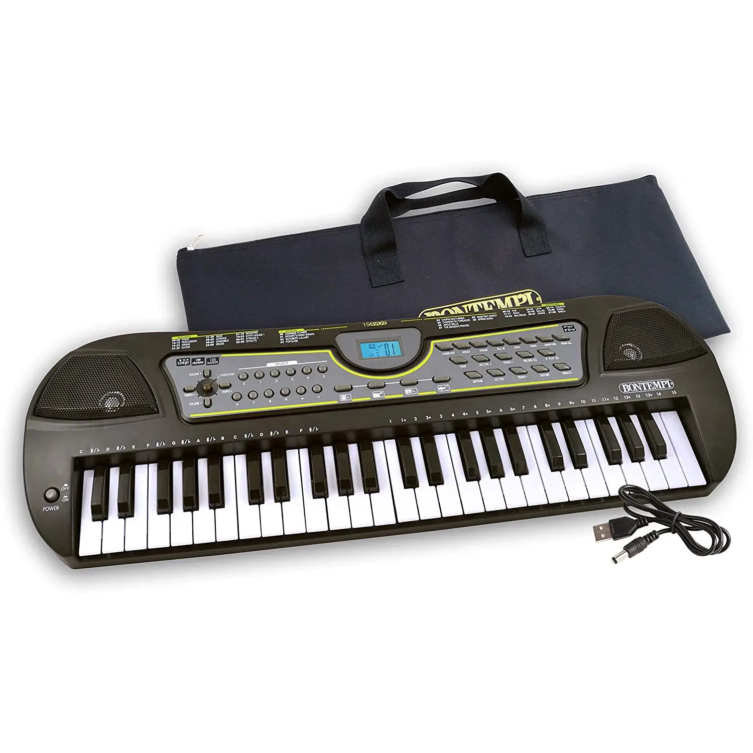 Tastiera Digitale 49 Tasti Display con Borsa e Adattatore - Educazione musicale
