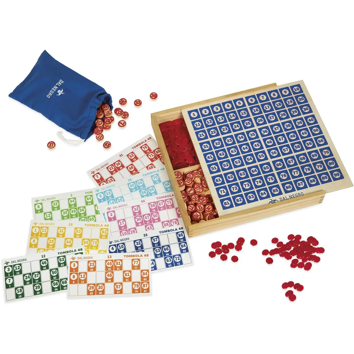 Tombola Legno 48 Cartella - giochi di società