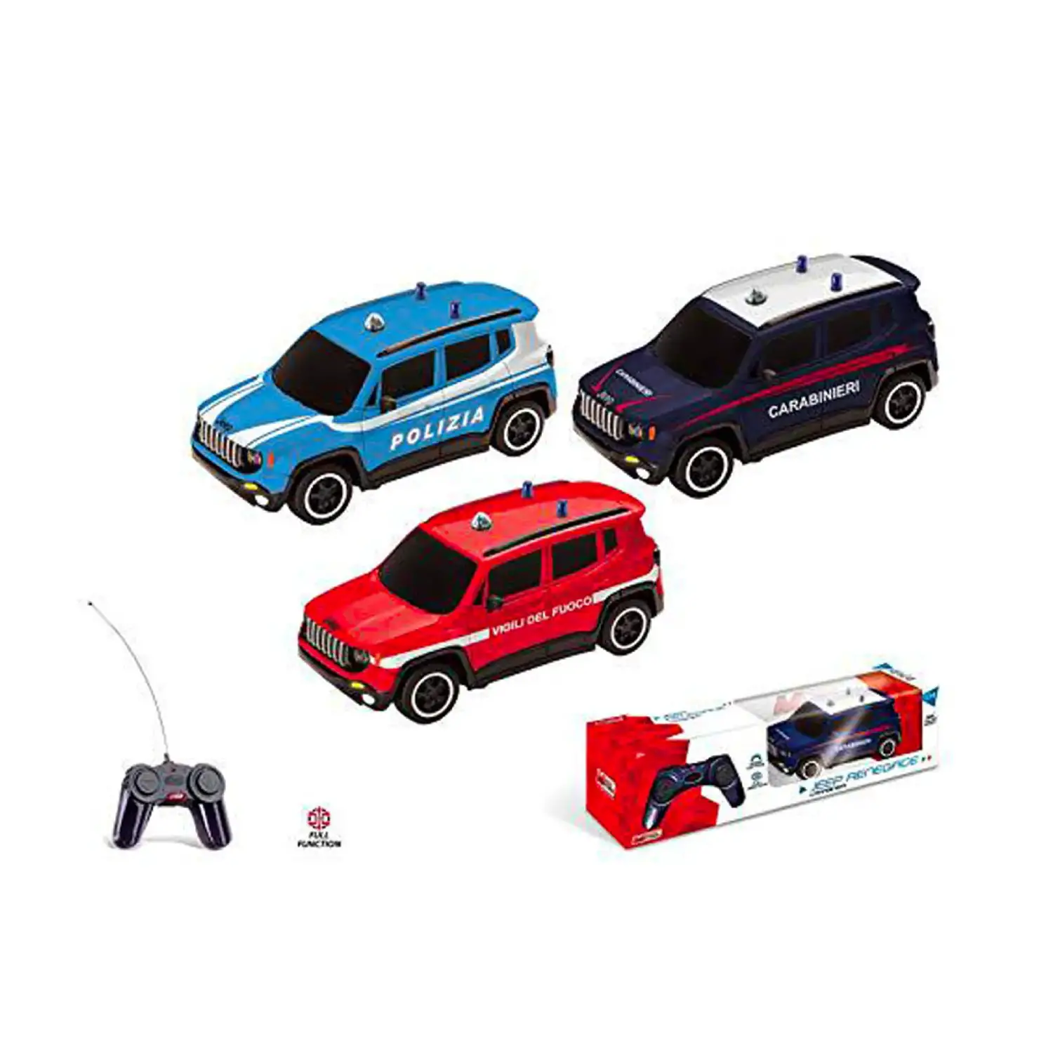 Auto Radiocomandata 1:24 Jeep Renegade Forze Dell'Ordine - radiocomandi