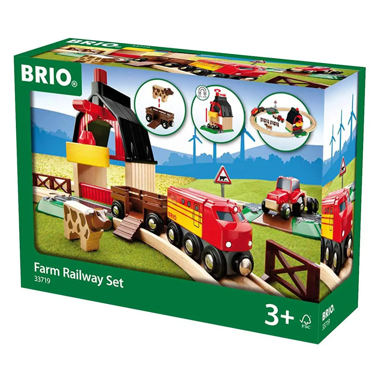 Brio Set Ferrovia della Fattoria – Set Agricolo in Legno - Costruzioni in legno