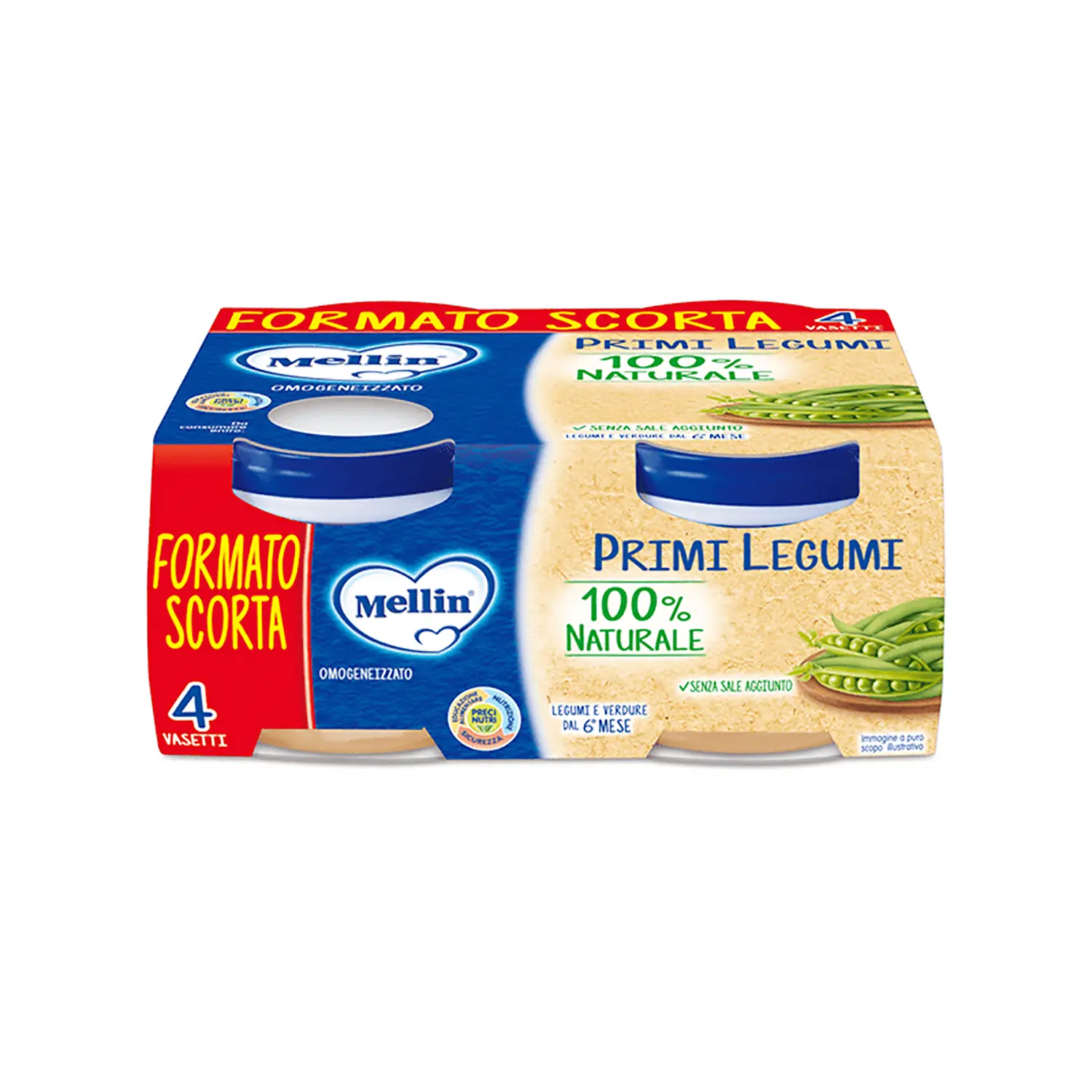 Omogeneizzato gr.80x4 Primi Legumi - omogeneizzati