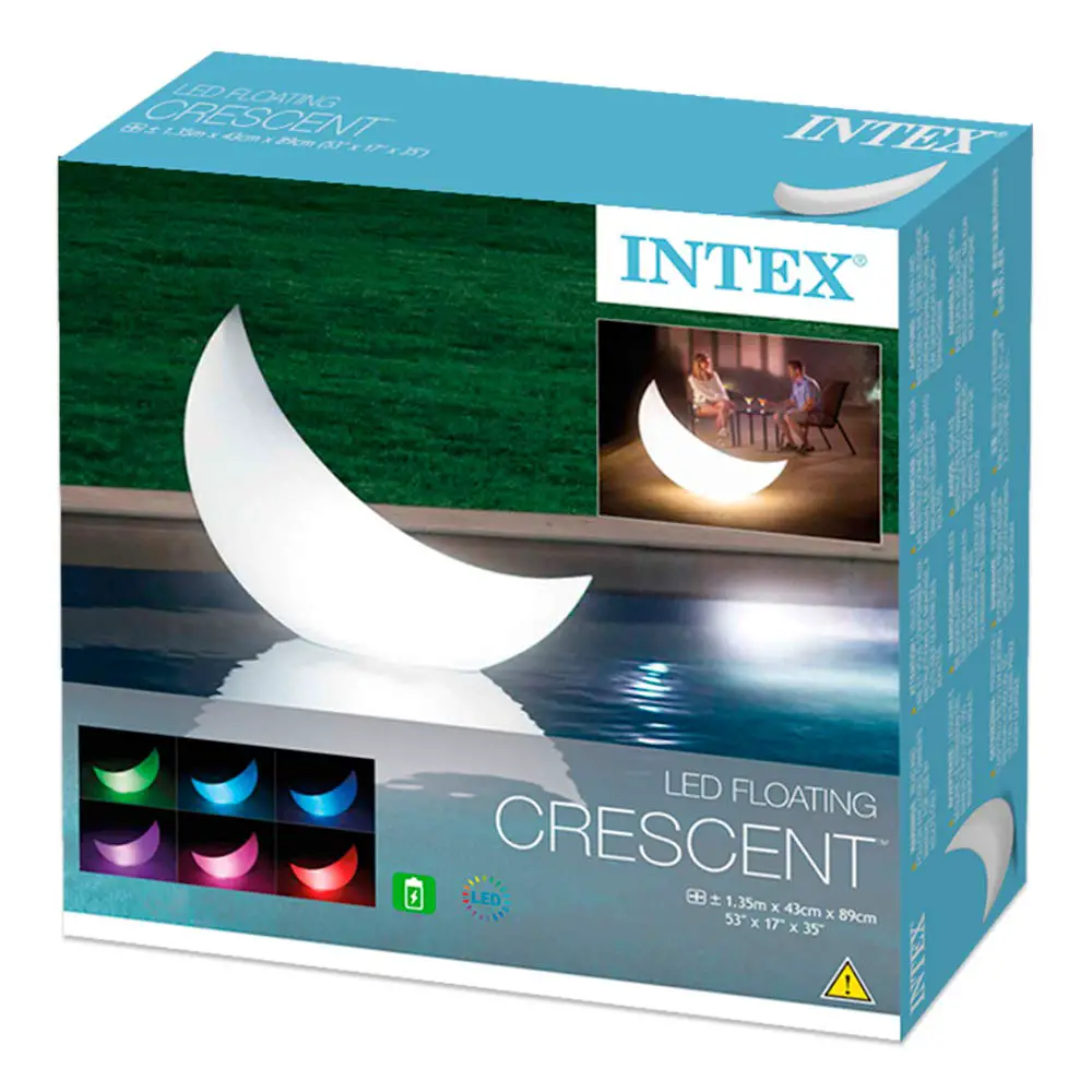 MEZZA LUNA LUMINOSA CON BATTERIE RICARICABILI CM 135X43X89 - estivo mare